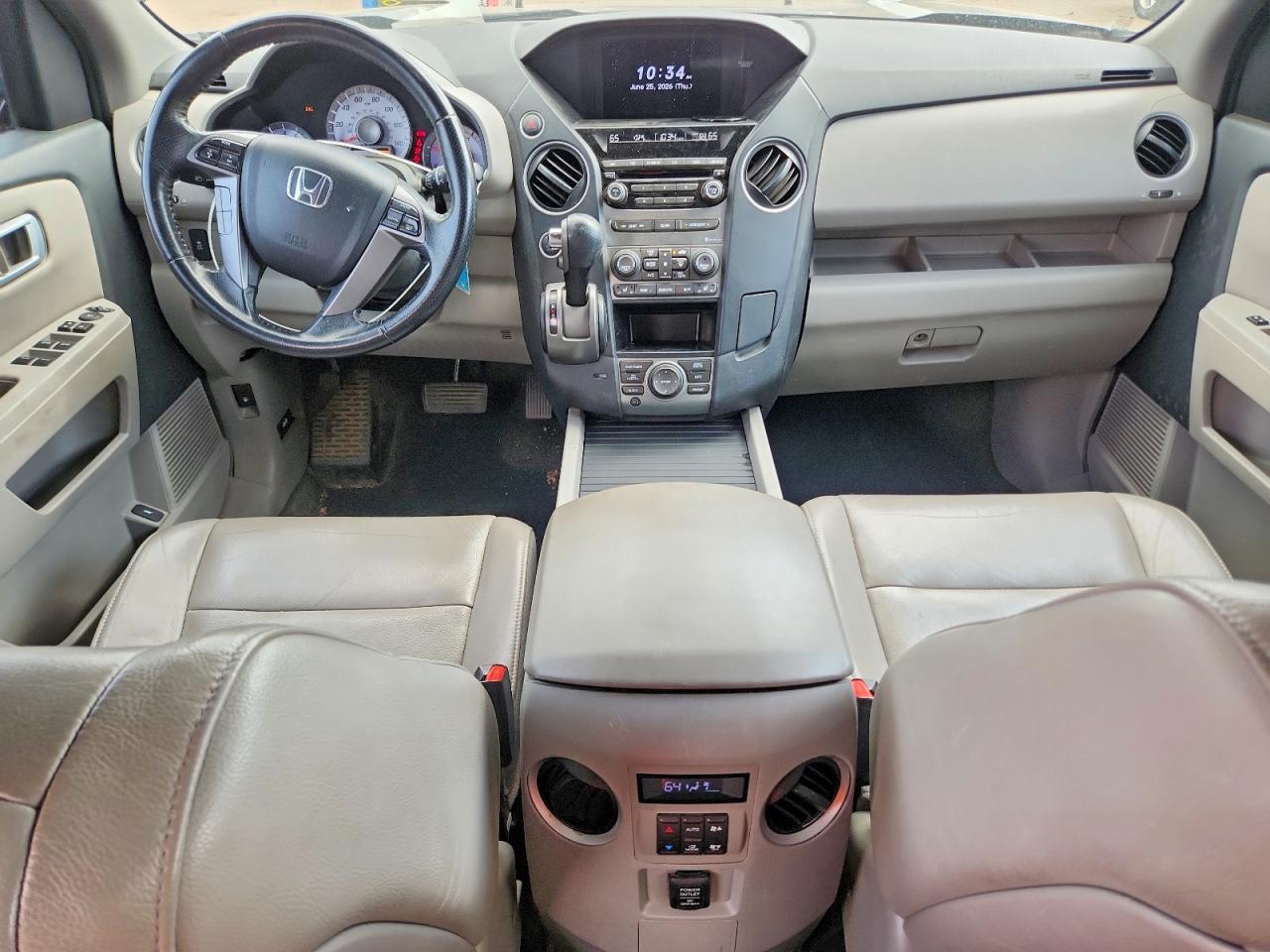 2013 Honda Pilot Exln Gray vin: 5FNYF4H7XDB024288