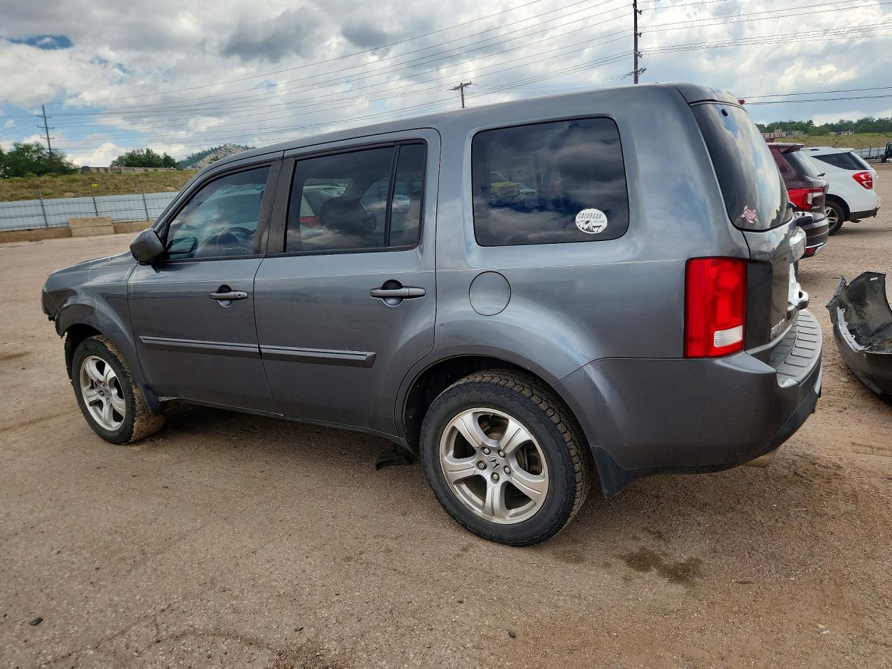 2013 Honda Pilot Exln Gray vin: 5FNYF4H7XDB024288