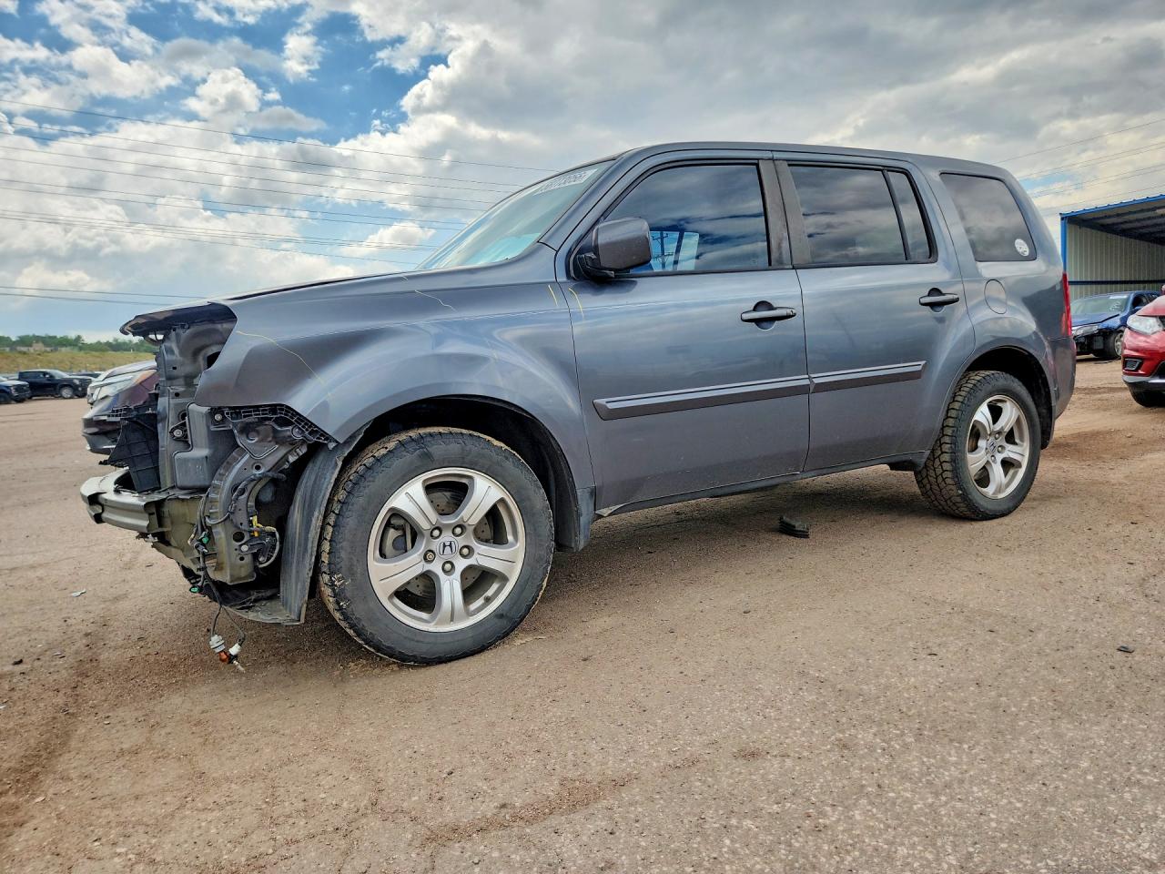 2013 Honda Pilot Exln Gray vin: 5FNYF4H7XDB024288