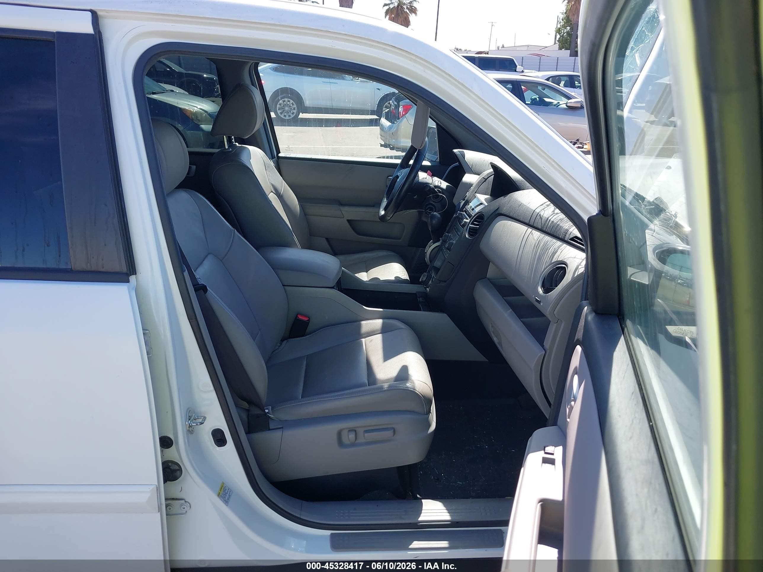2013 Honda Pilot Ex-l White vin: 5FNYF4H7XDB065276