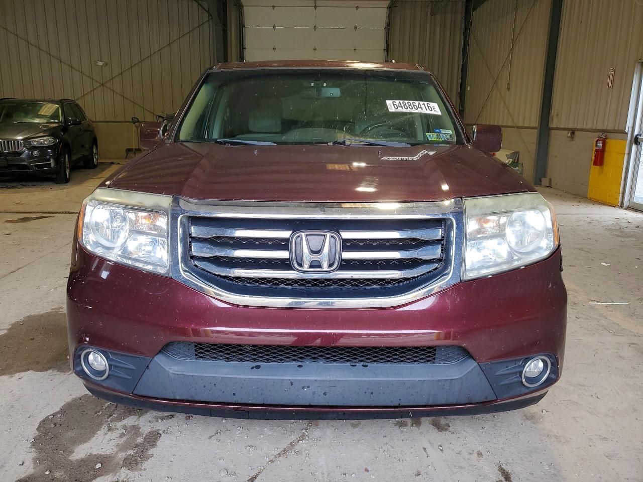 2013 Honda Pilot Exln Burgundy vin: 5FNYF4H7XDB081851