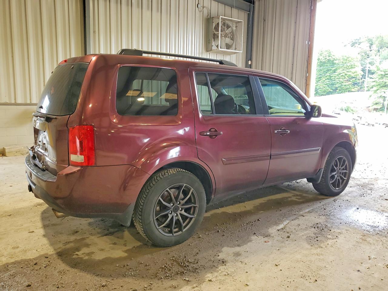 2013 Honda Pilot Exln Burgundy vin: 5FNYF4H7XDB081851
