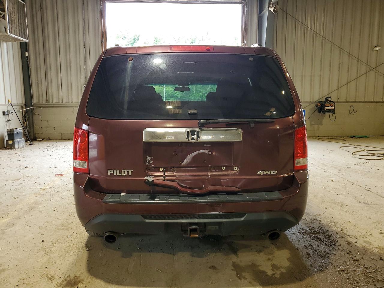 2013 Honda Pilot Exln Burgundy vin: 5FNYF4H7XDB081851