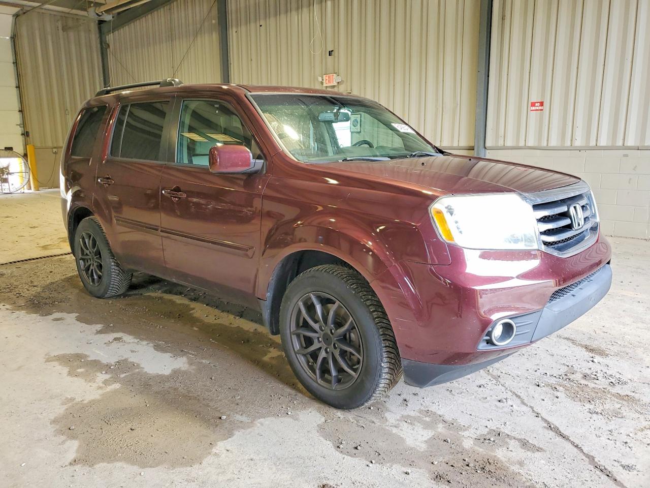 2013 Honda Pilot Exln Burgundy vin: 5FNYF4H7XDB081851