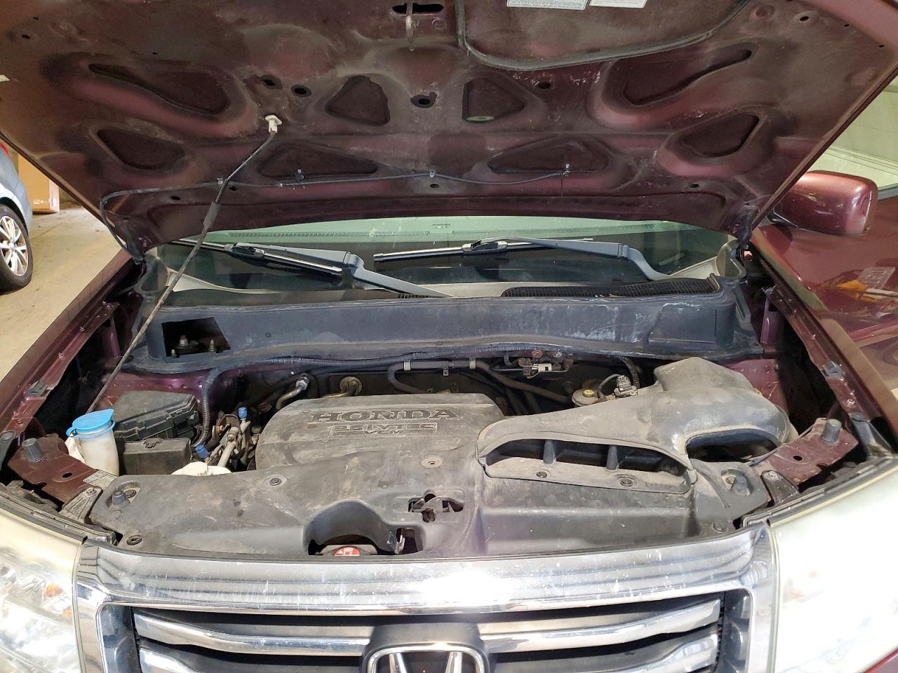 2013 Honda Pilot Exln Burgundy vin: 5FNYF4H7XDB081851