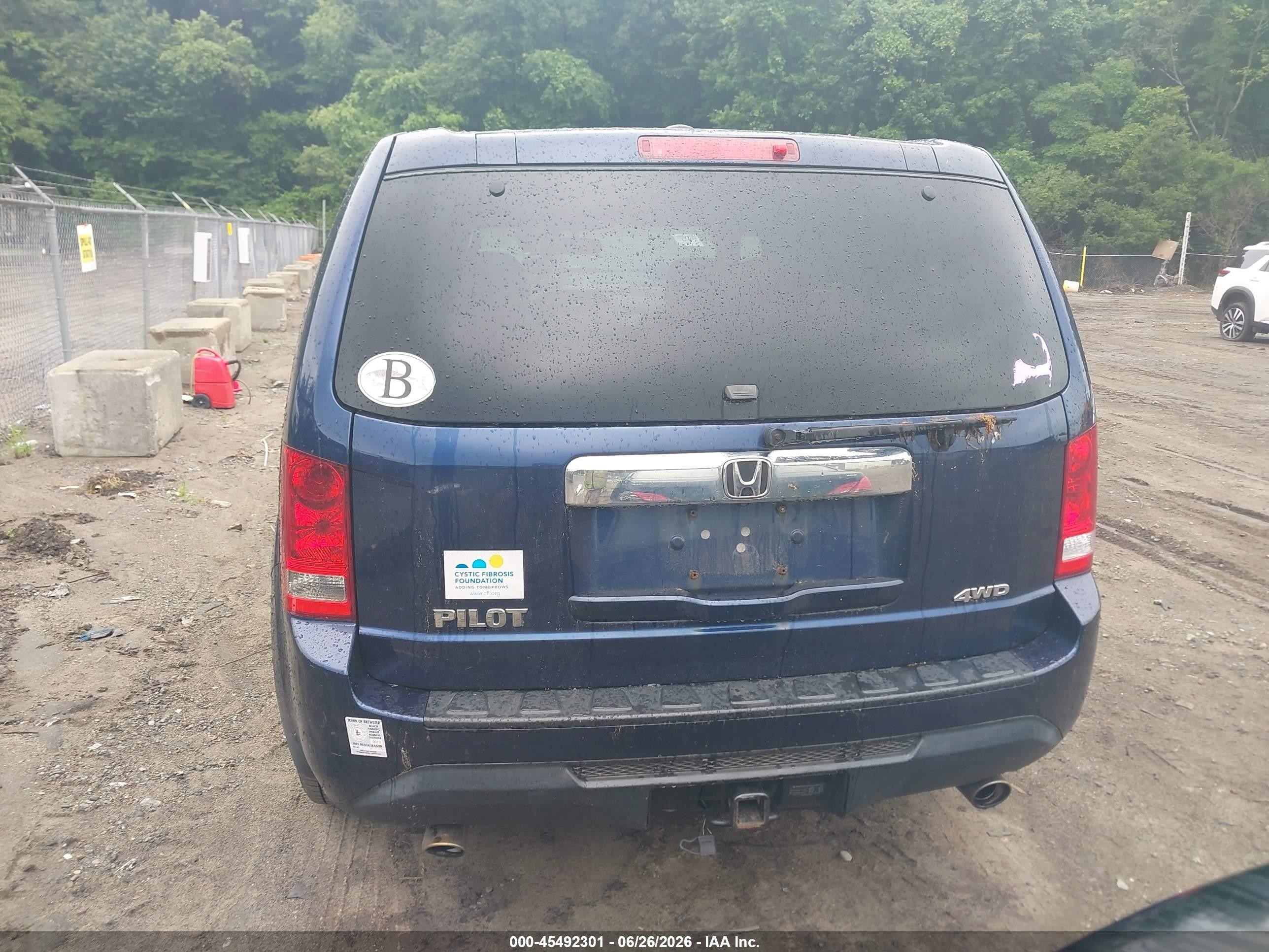 2014 Honda Pilot Ex-l Blue vin: 5FNYF4H7XEB056241