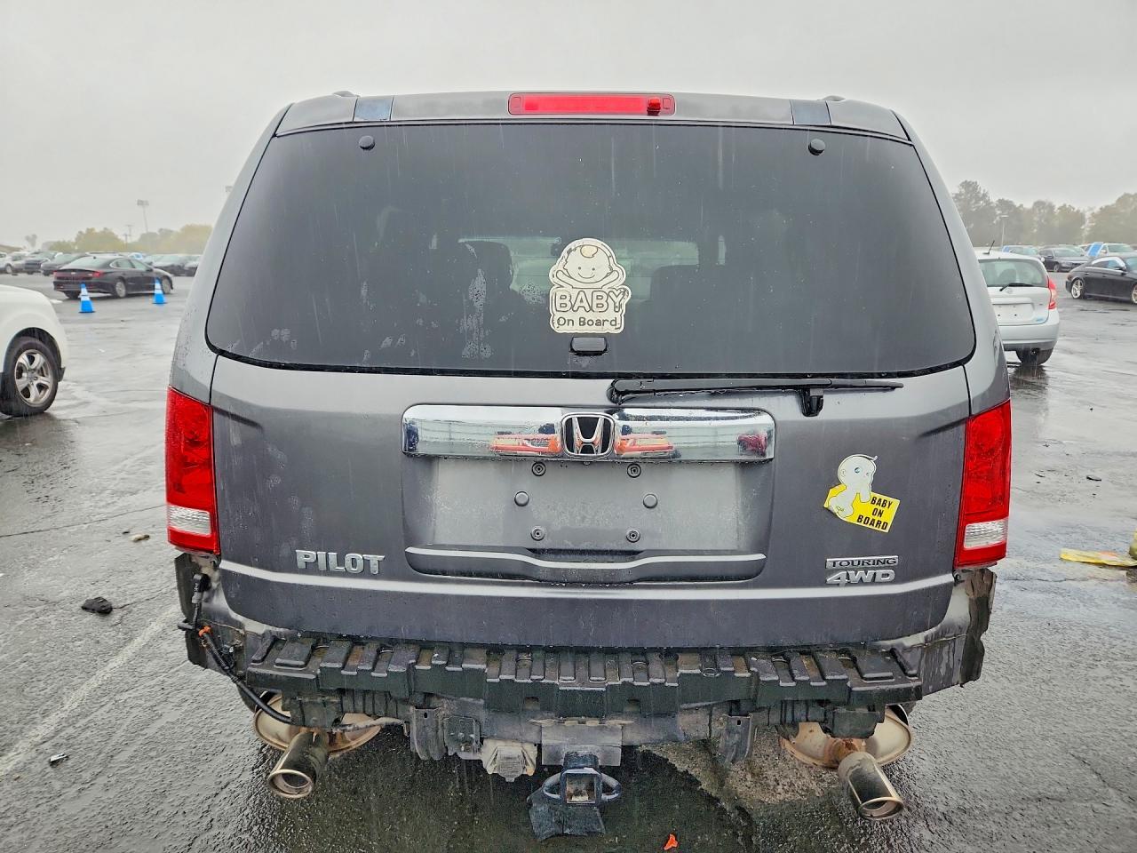 2010 Honda Pilot Touring Gray vin: 5FNYF4H86AB022218