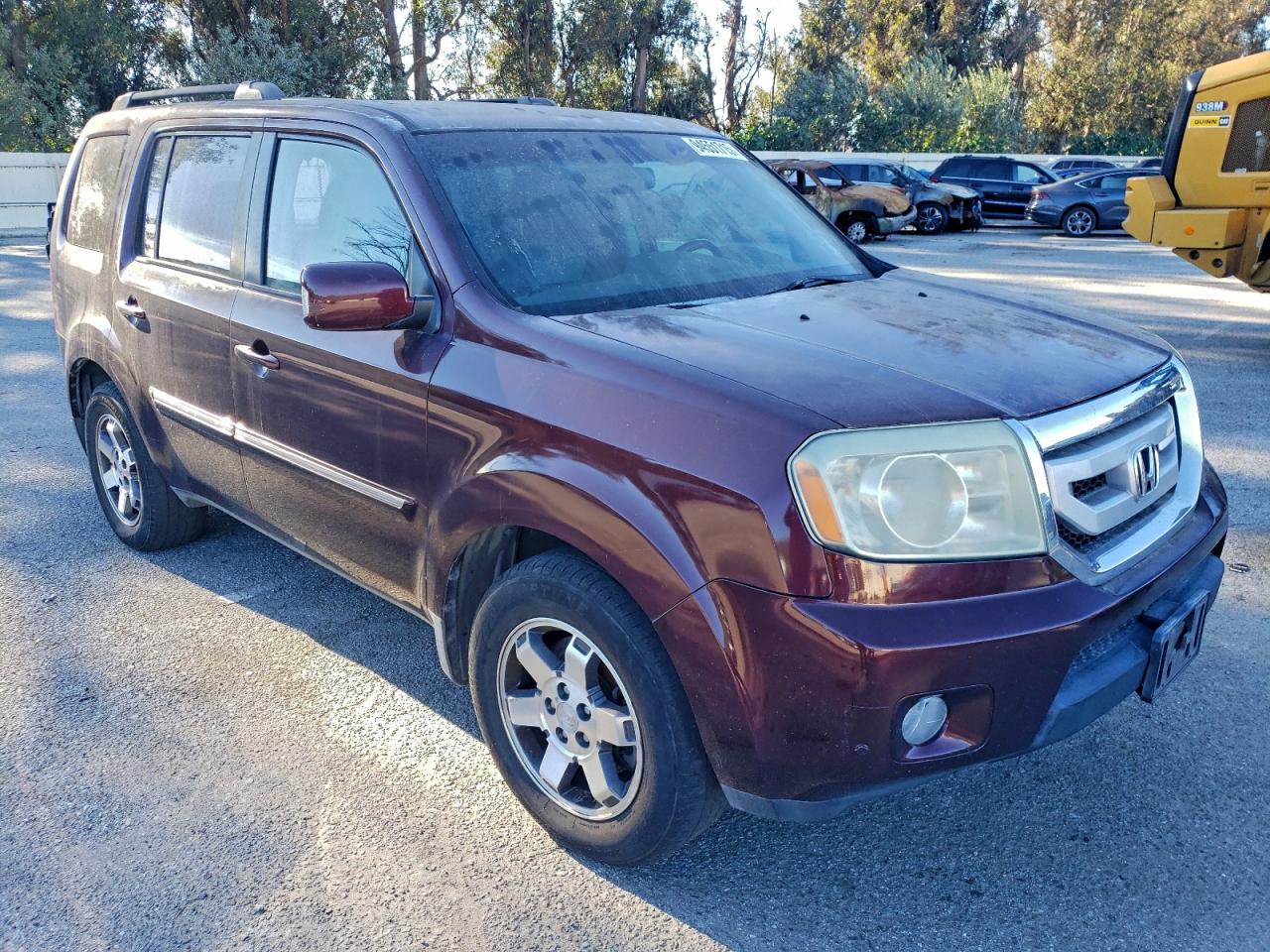 2010 Honda Pilot Touring Burgundy vin: 5FNYF4H90AB024796