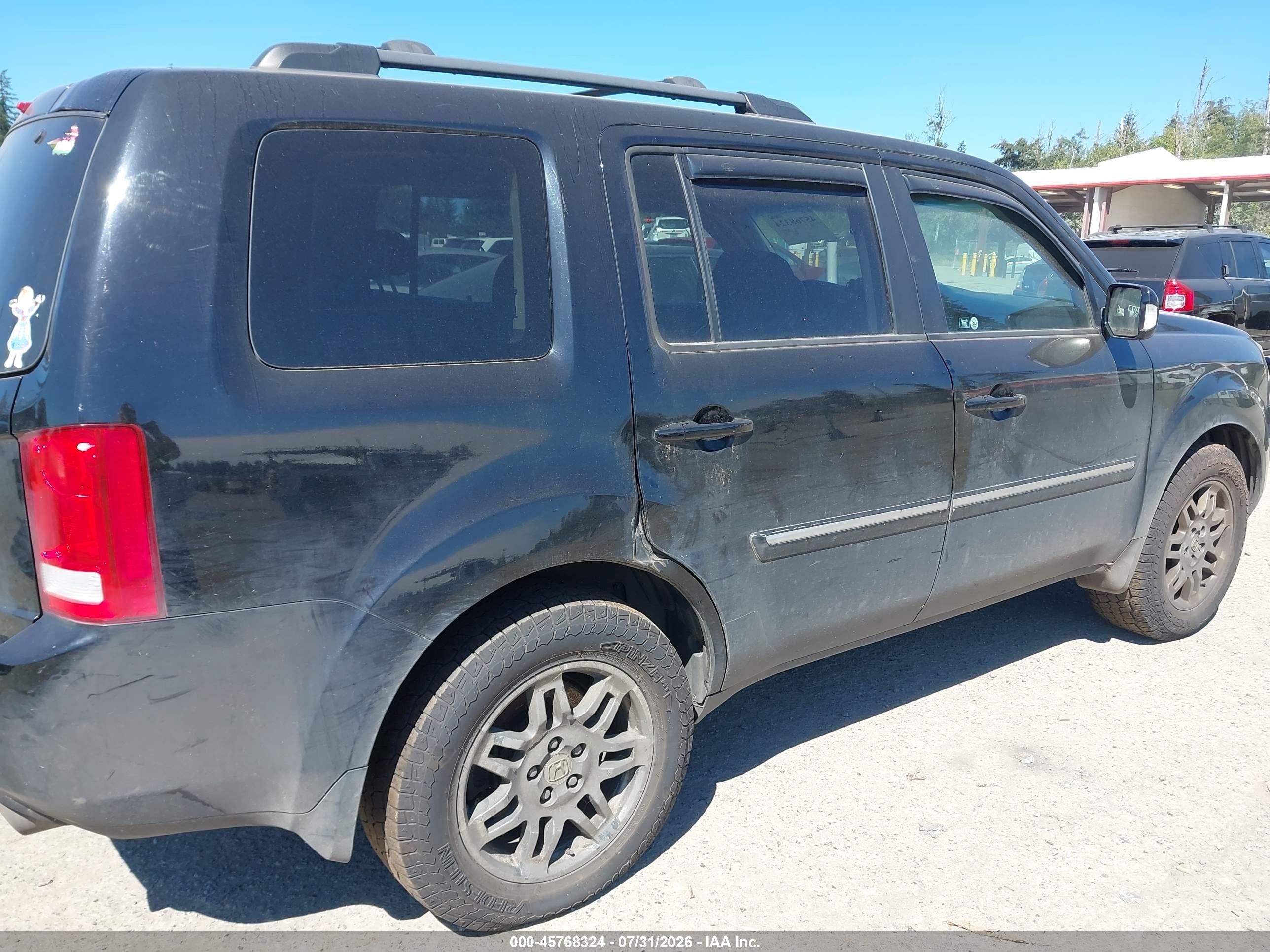 2010 Honda Pilot Touring Black vin: 5FNYF4H90AB033451