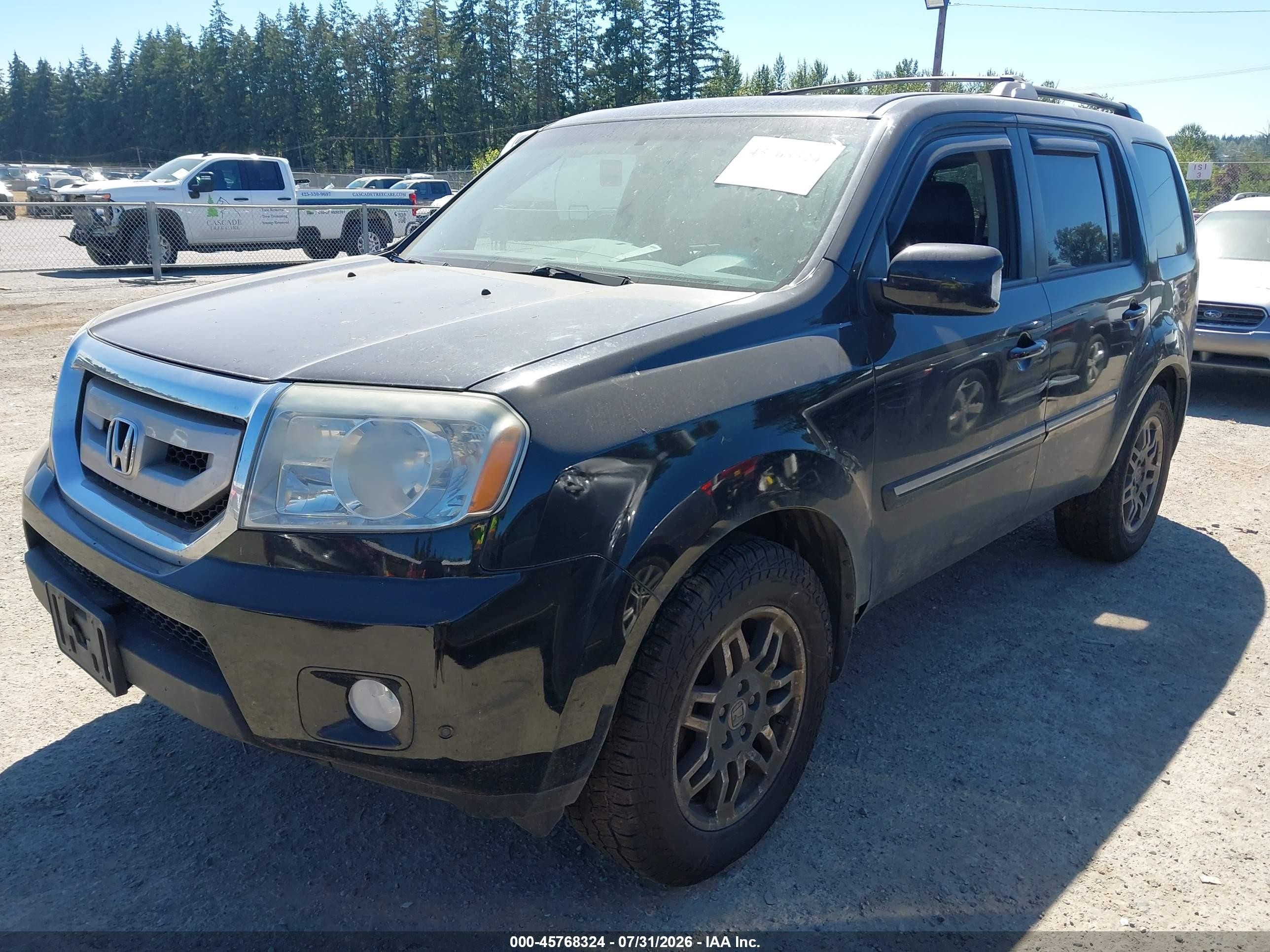 2010 Honda Pilot Touring Black vin: 5FNYF4H90AB033451