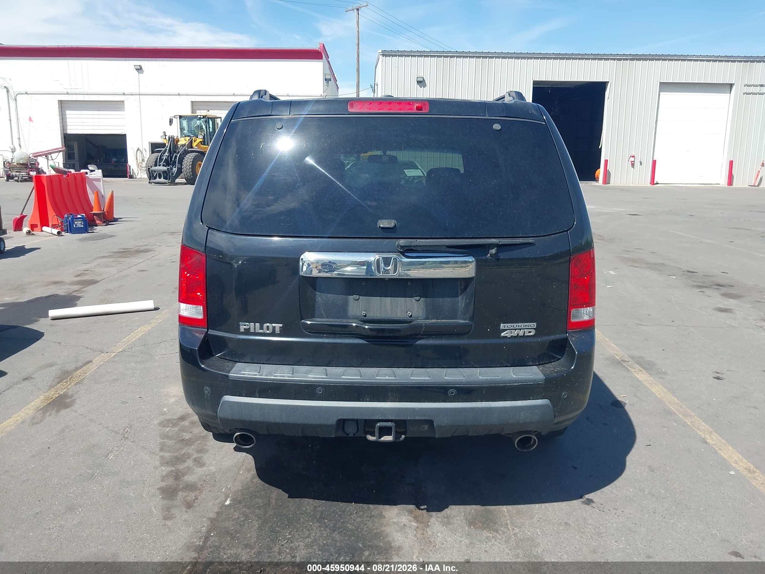2011 Honda Pilot Touring Black vin: 5FNYF4H90BB017560