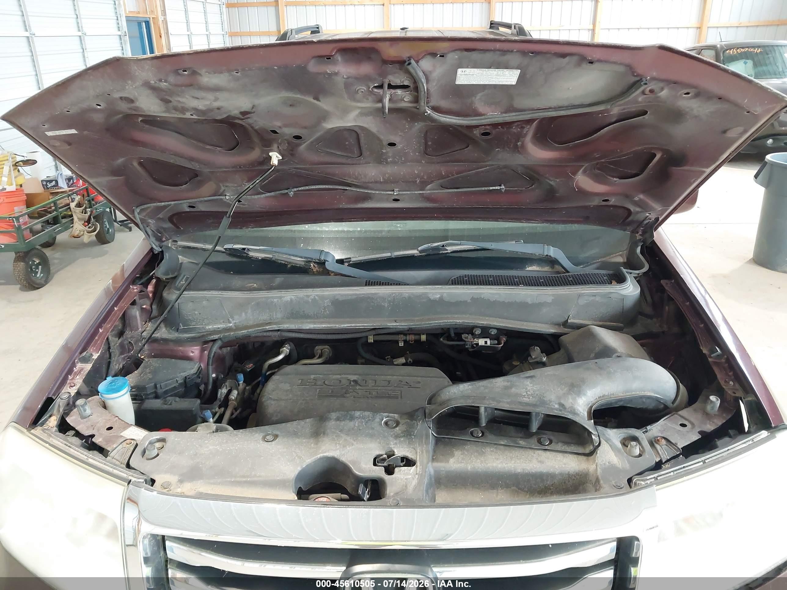 2012 Honda Pilot Touring Maroon vin: 5FNYF4H90CB041598