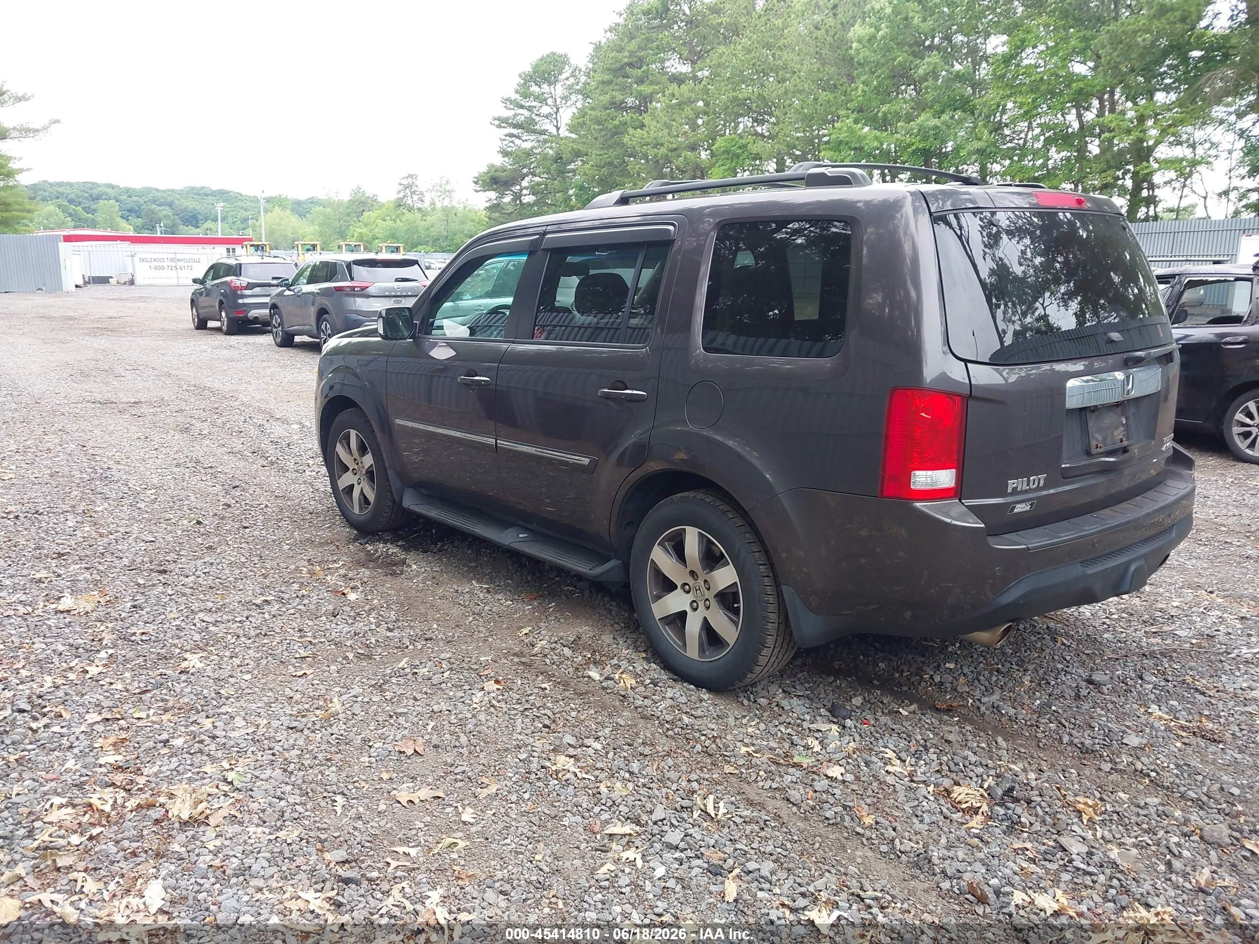 2012 Honda Pilot Touring Gray vin: 5FNYF4H90CB071779