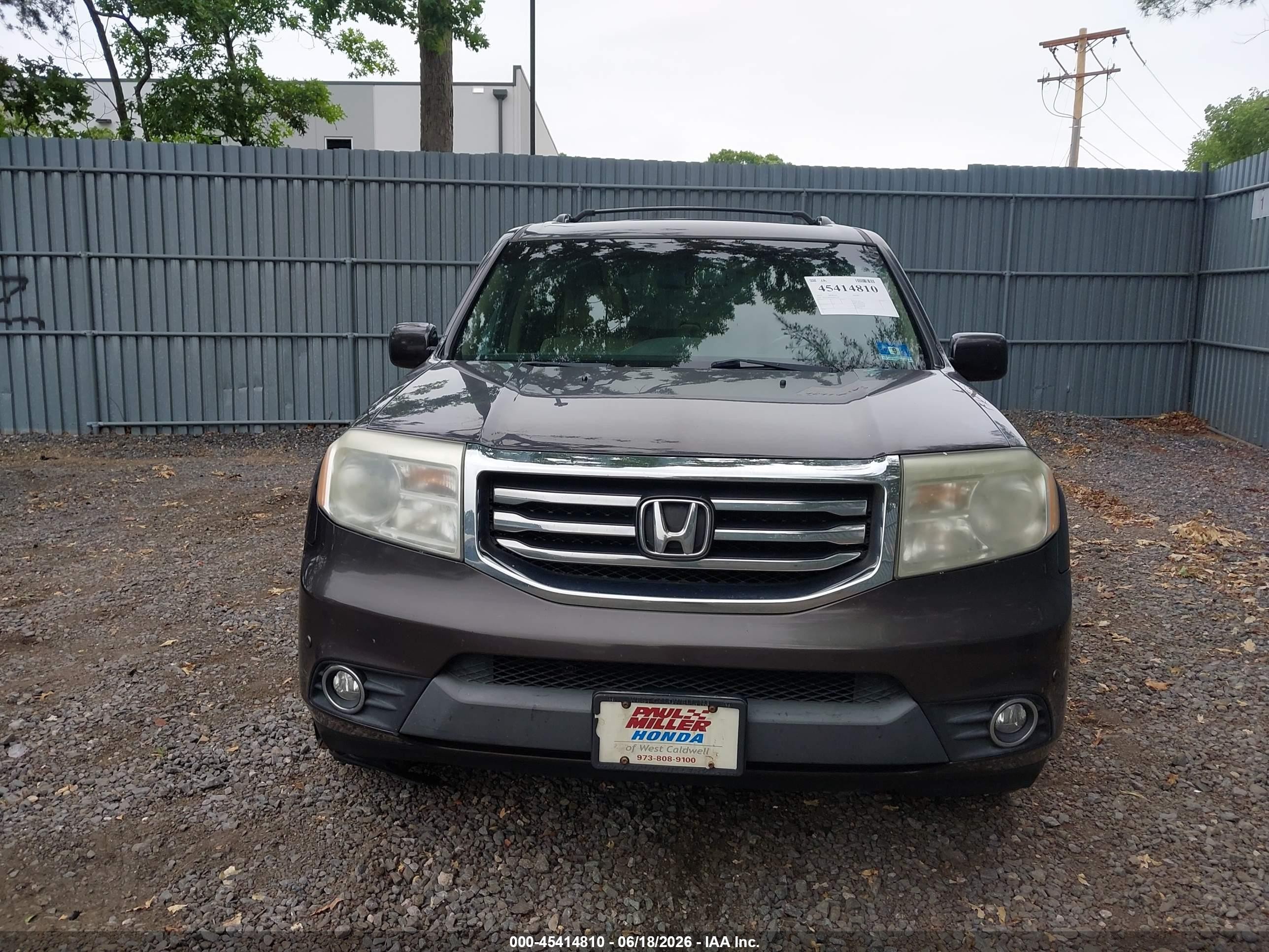 2012 Honda Pilot Touring Gray vin: 5FNYF4H90CB071779