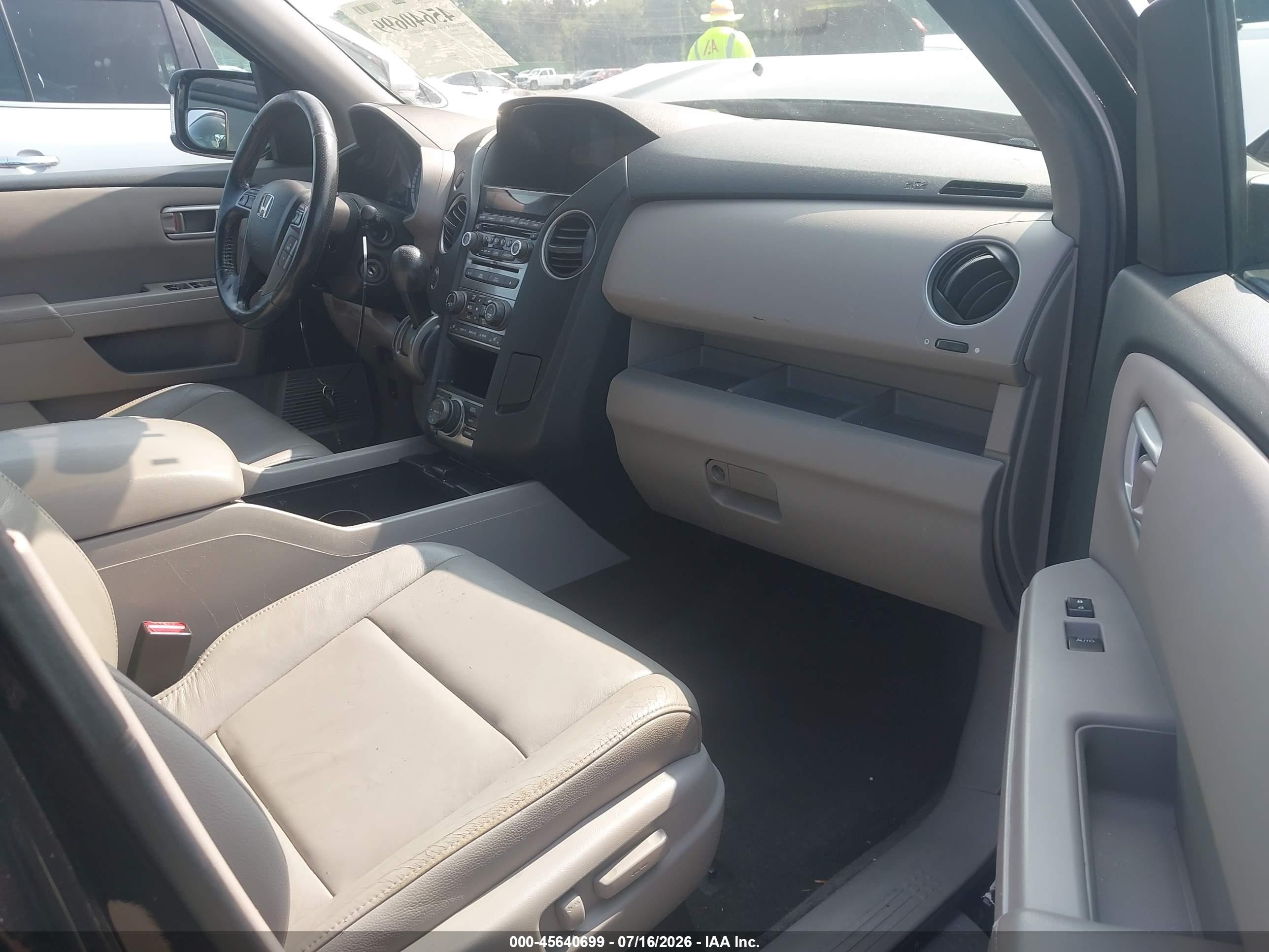 2013 Honda Pilot Touring Black vin: 5FNYF4H90DB008876