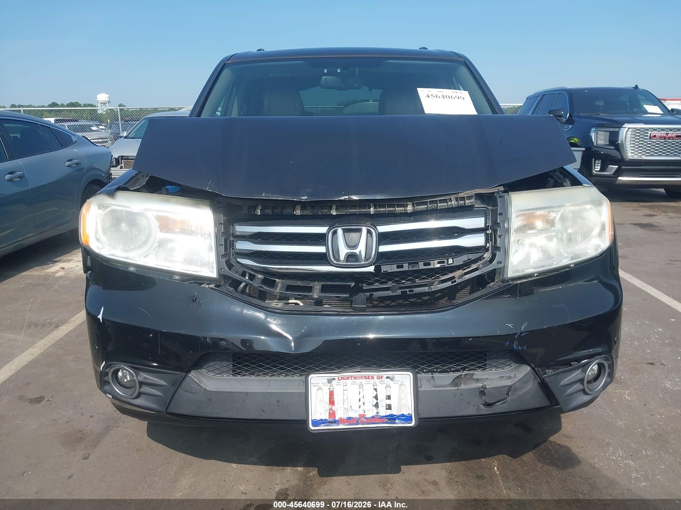 2013 Honda Pilot Touring Black vin: 5FNYF4H90DB008876
