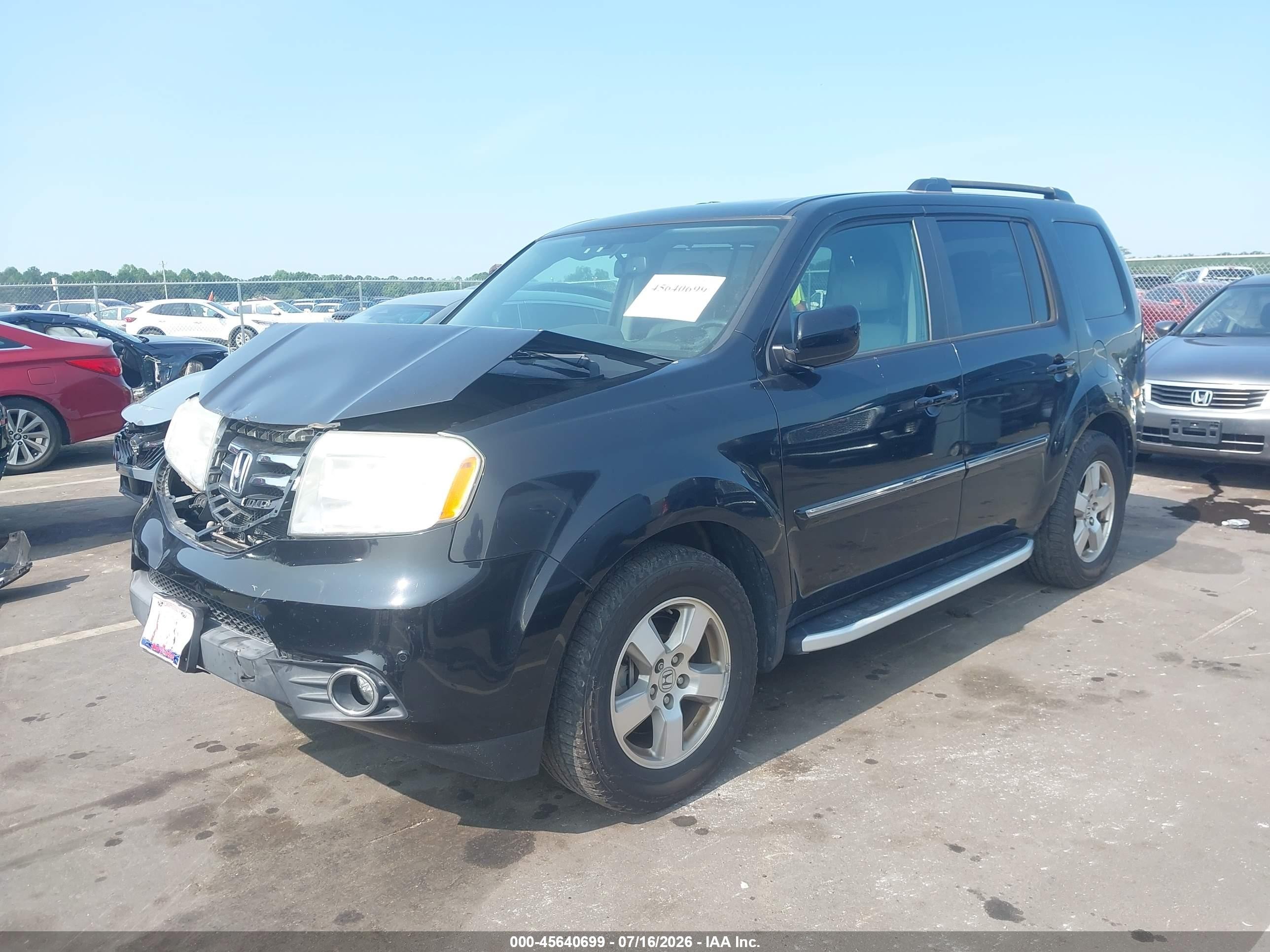 2013 Honda Pilot Touring Black vin: 5FNYF4H90DB008876