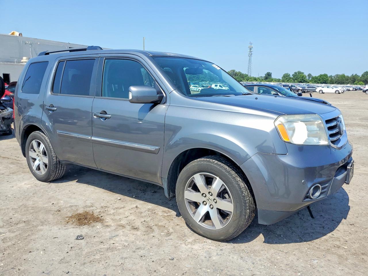 2013 Honda Pilot Touring Gray vin: 5FNYF4H90DB051856
