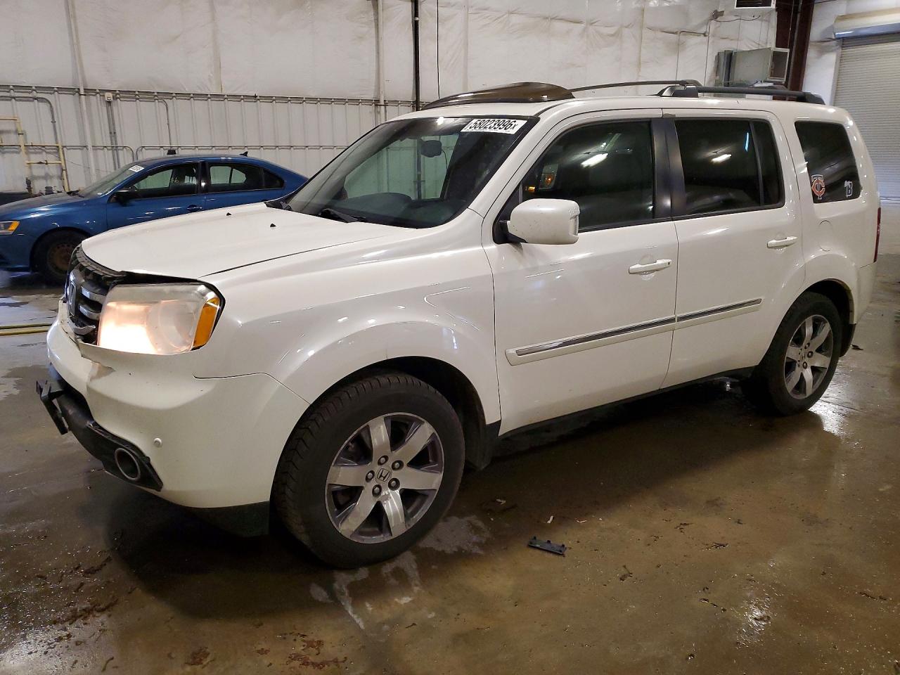 2013 Honda Pilot Touring White vin: 5FNYF4H90DB067989