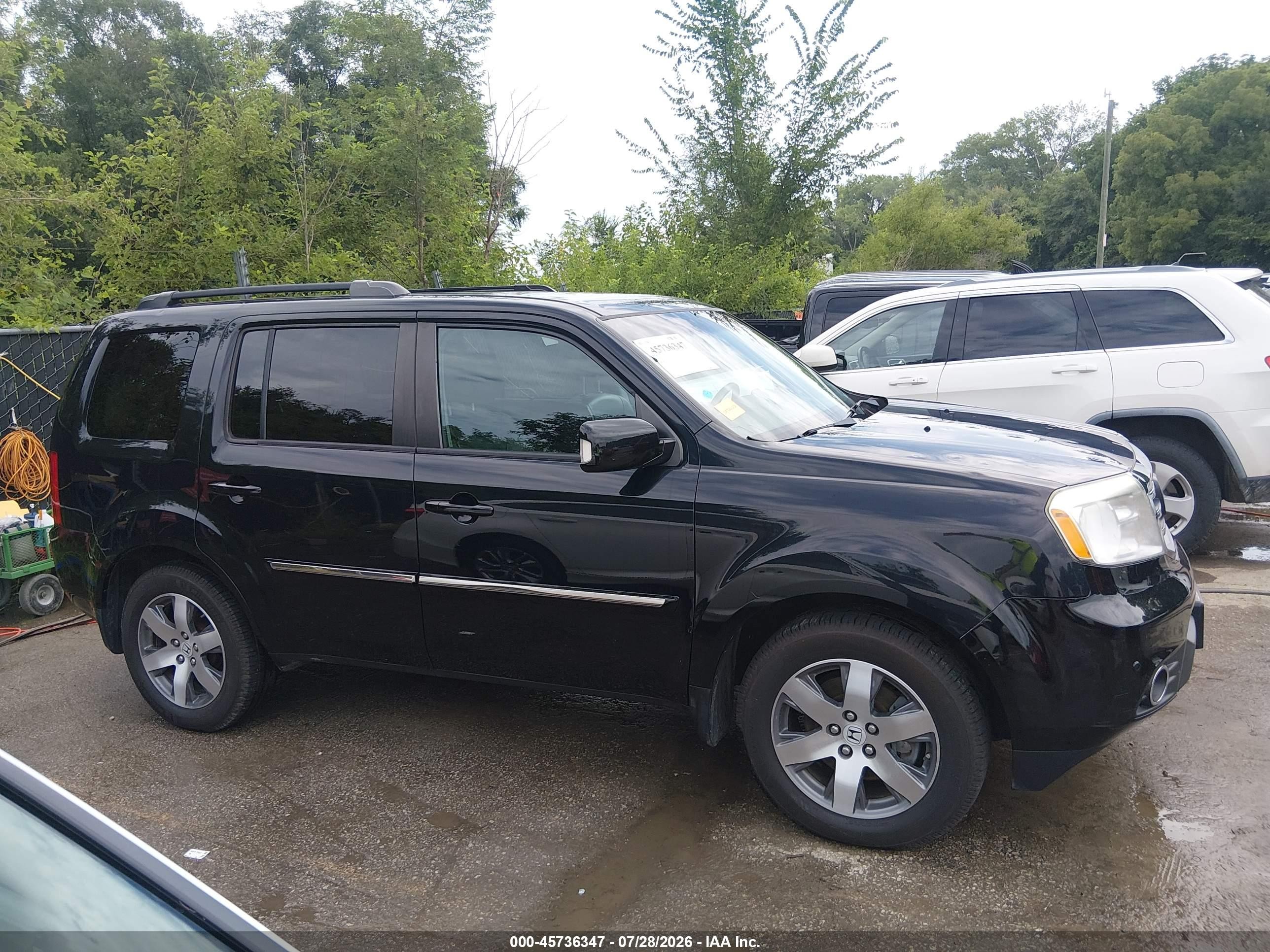 2014 Honda Pilot Touring Черный vin: 5FNYF4H90EB052362