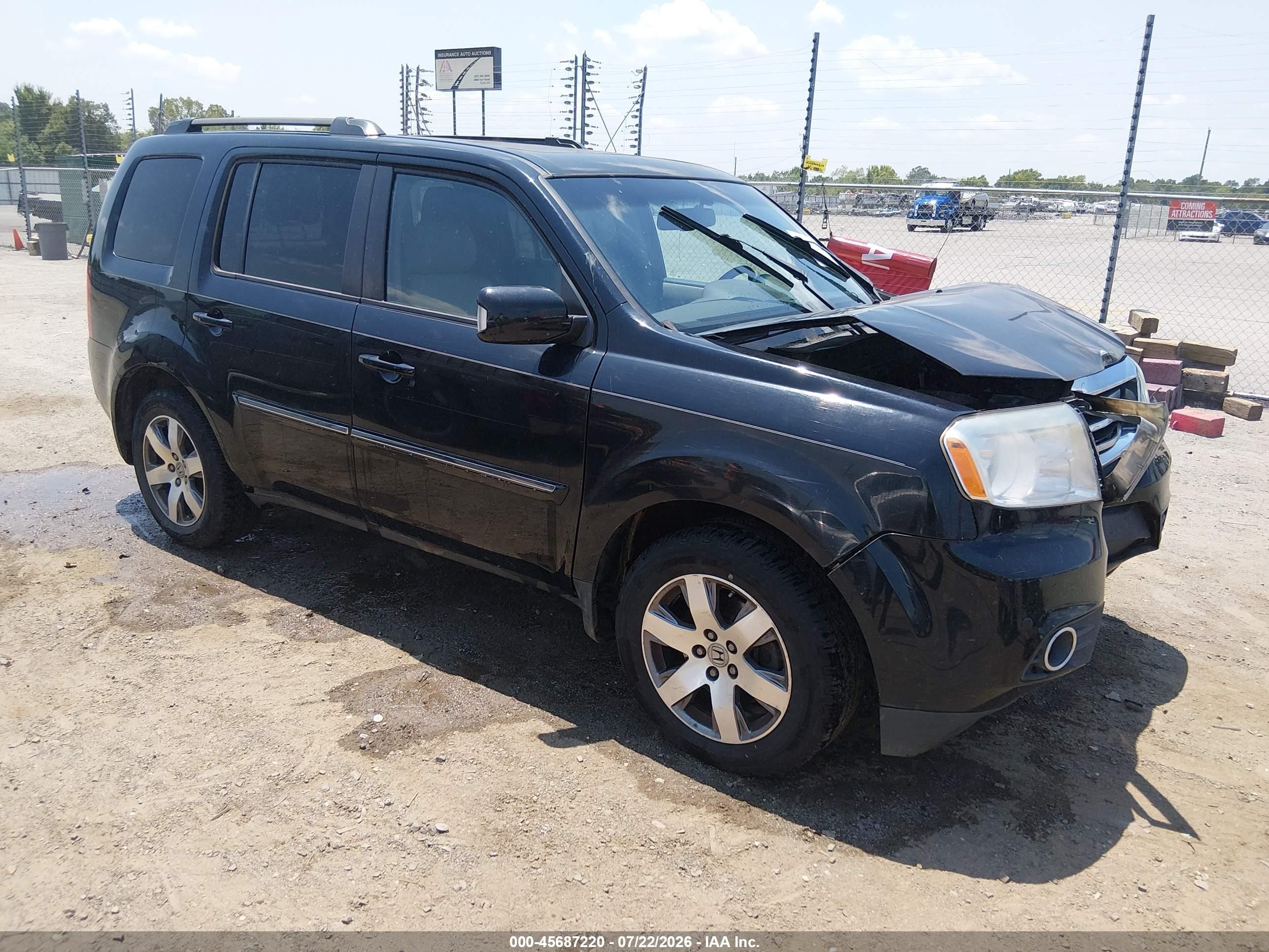 2015 Honda Pilot Touring Black vin: 5FNYF4H90FB039645