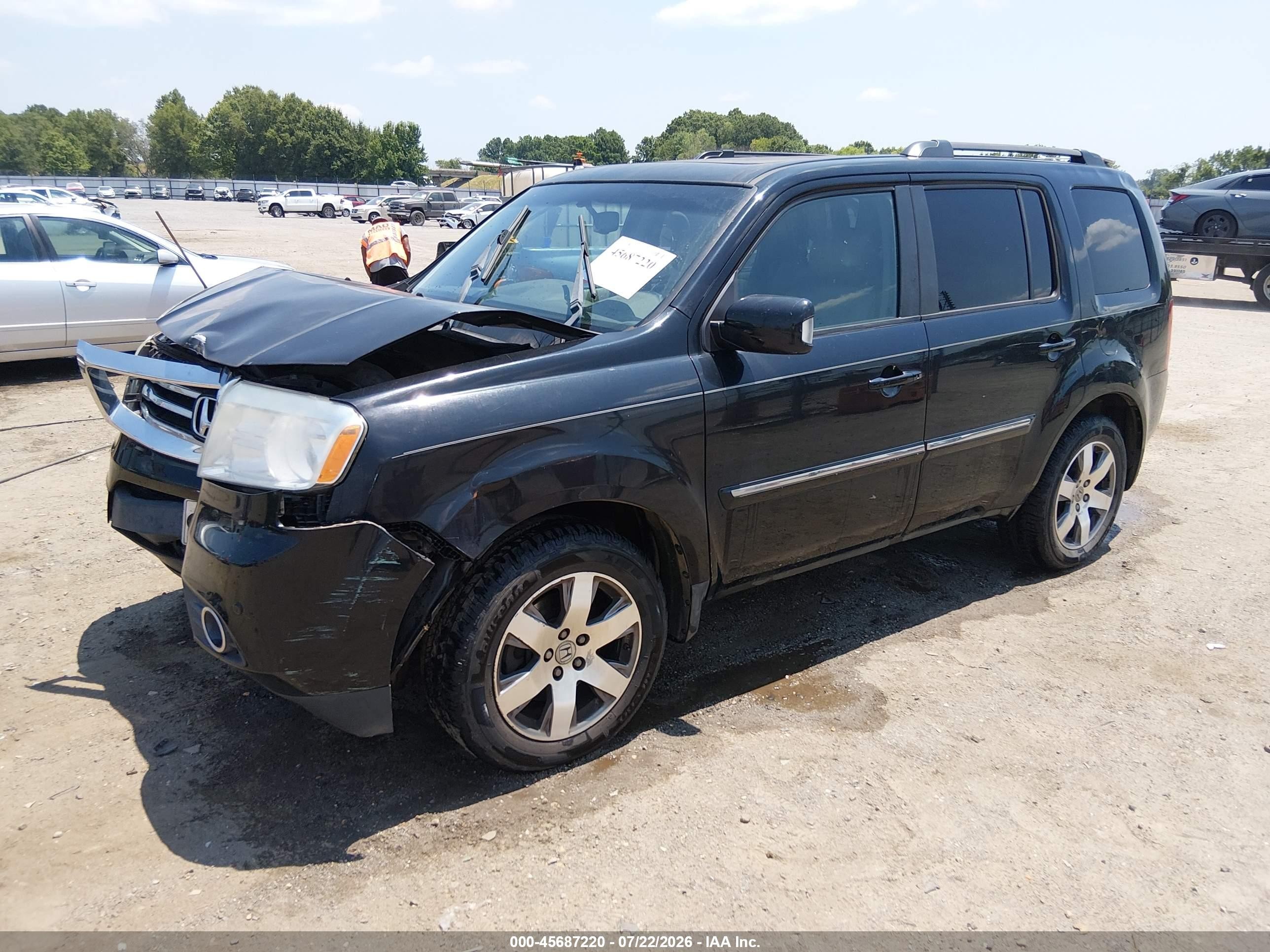 2015 Honda Pilot Touring Black vin: 5FNYF4H90FB039645
