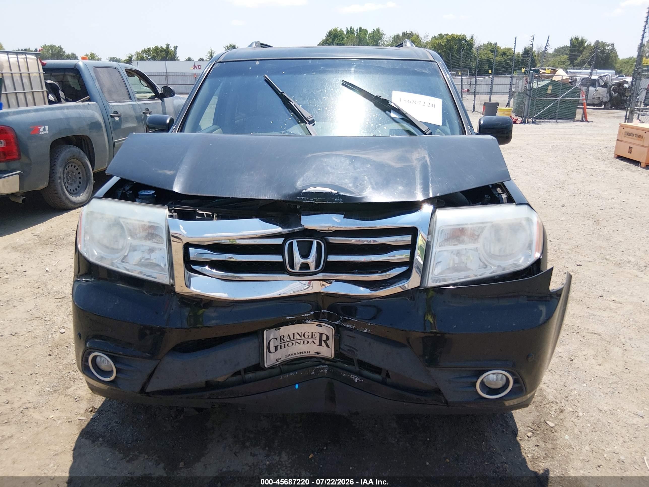 2015 Honda Pilot Touring Black vin: 5FNYF4H90FB039645