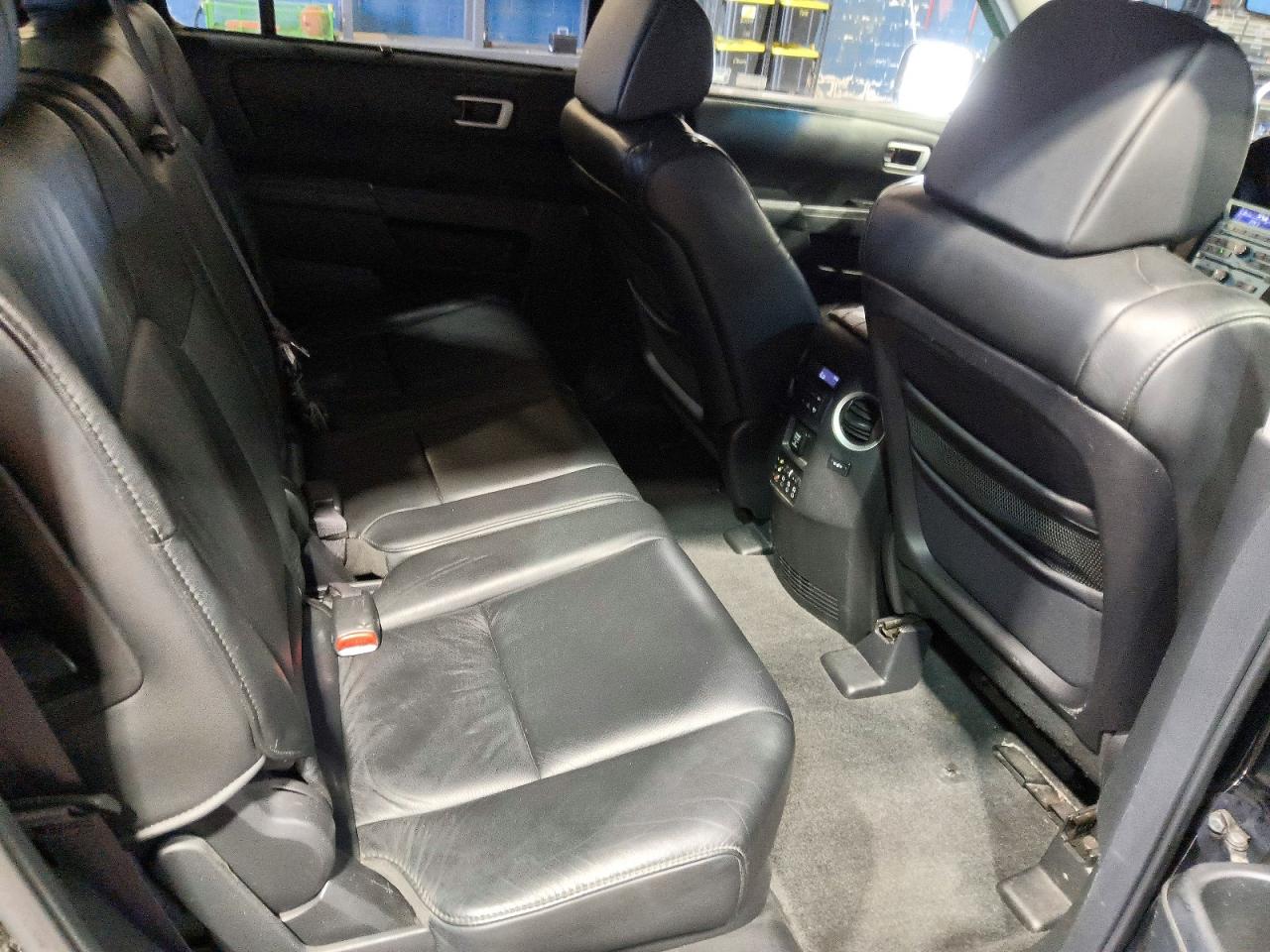 2010 Honda Pilot Touring Black vin: 5FNYF4H91AB502272