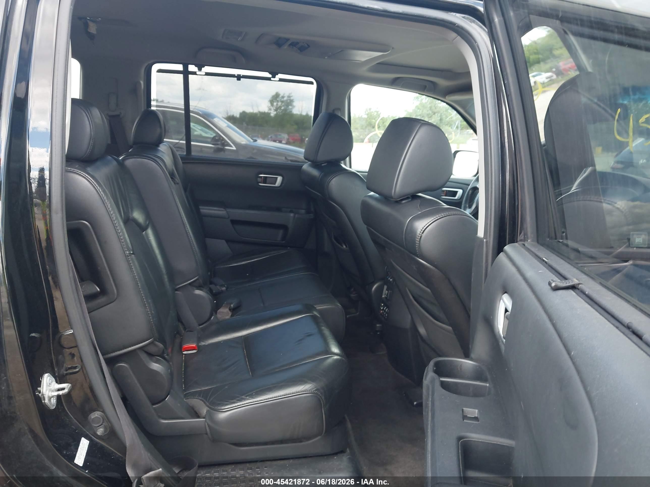 2011 Honda Pilot Touring Черный vin: 5FNYF4H91BB056965