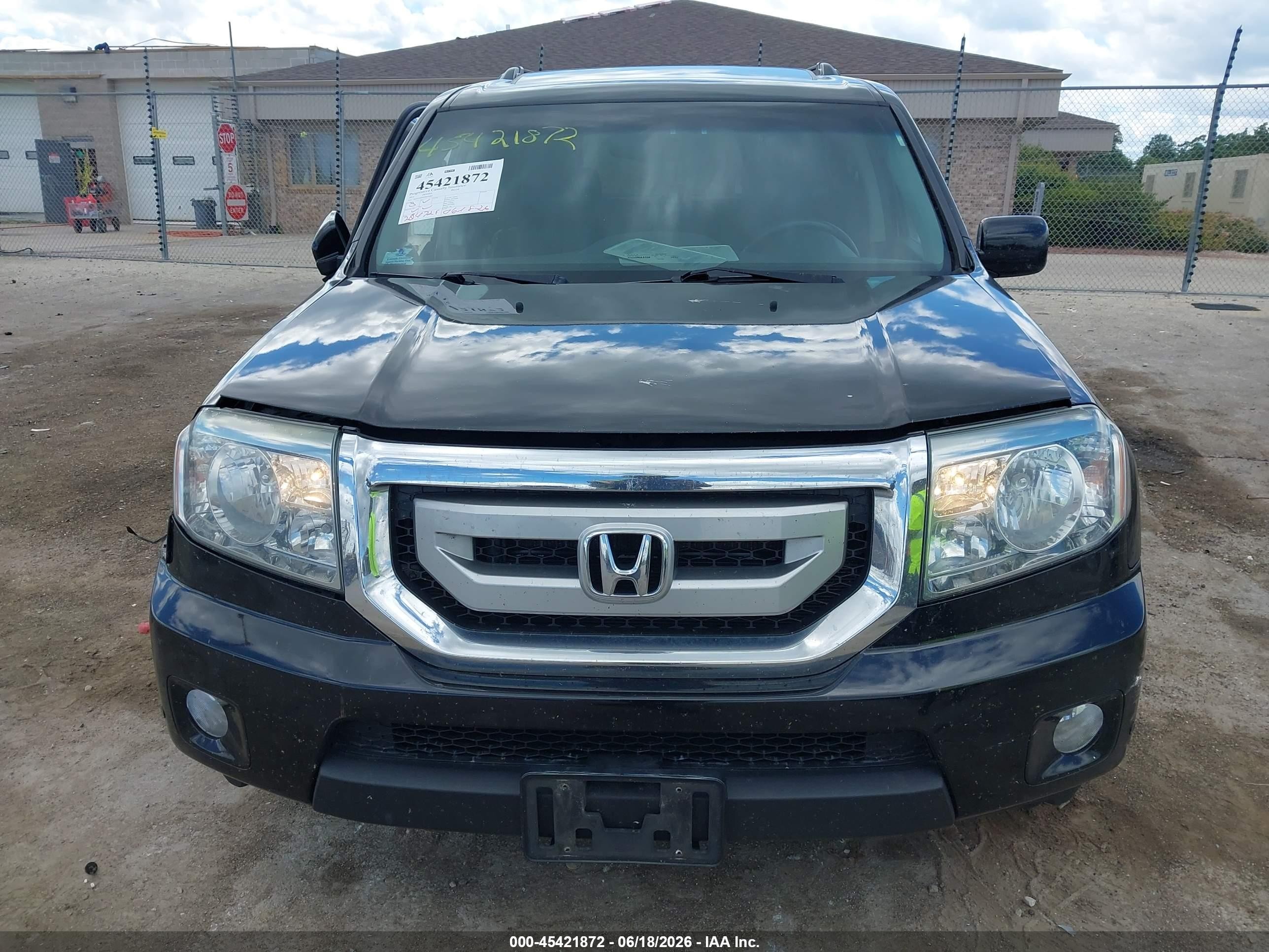 2011 Honda Pilot Touring Черный vin: 5FNYF4H91BB056965