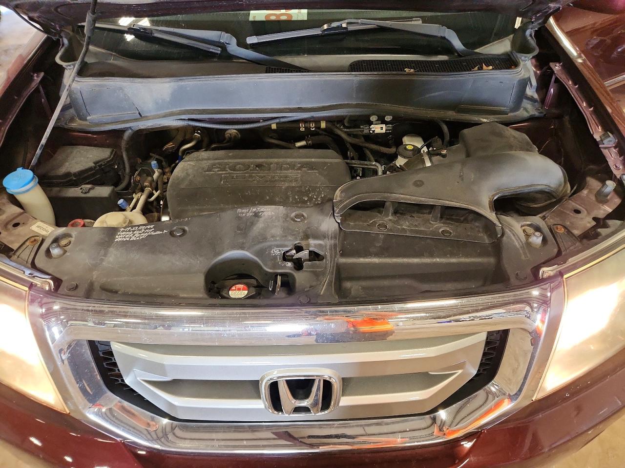 2011 Honda Pilot Touring Темно-бордовый vin: 5FNYF4H91BB506341