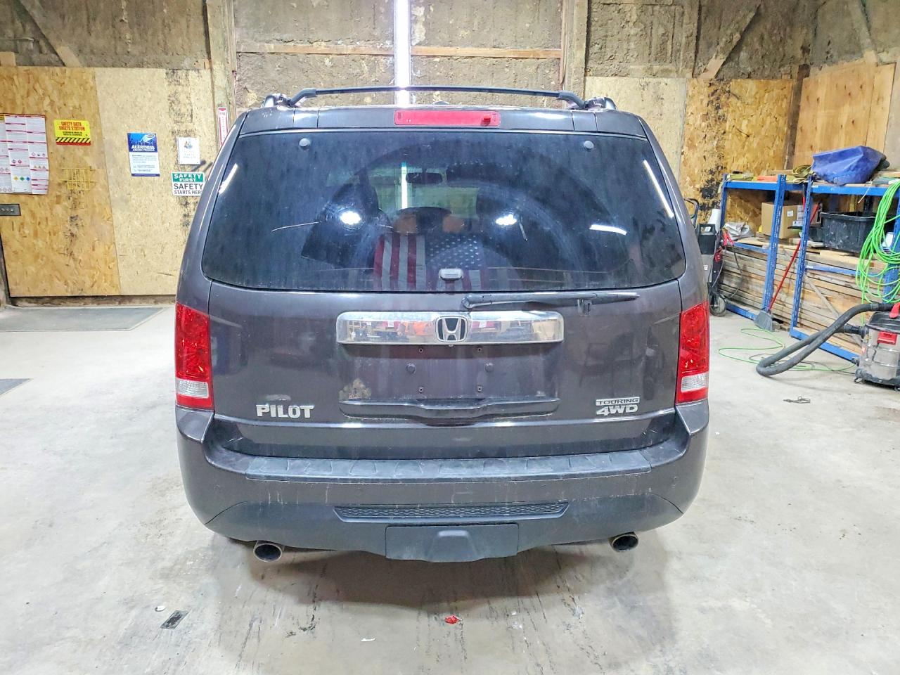 2012 Honda Pilot Touring Black vin: 5FNYF4H91CB058040