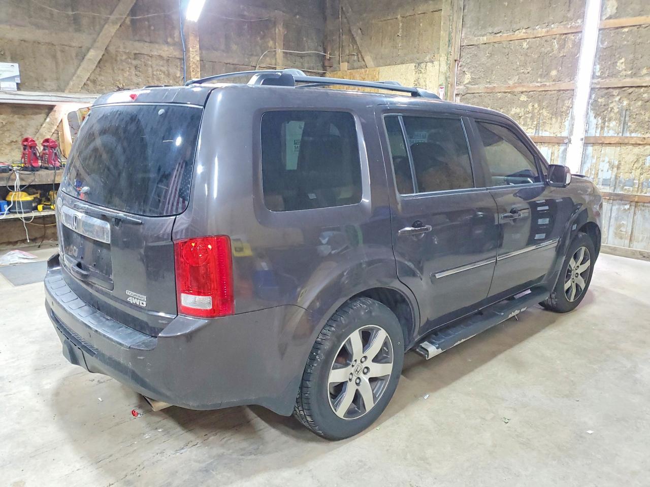 2012 Honda Pilot Touring Black vin: 5FNYF4H91CB058040