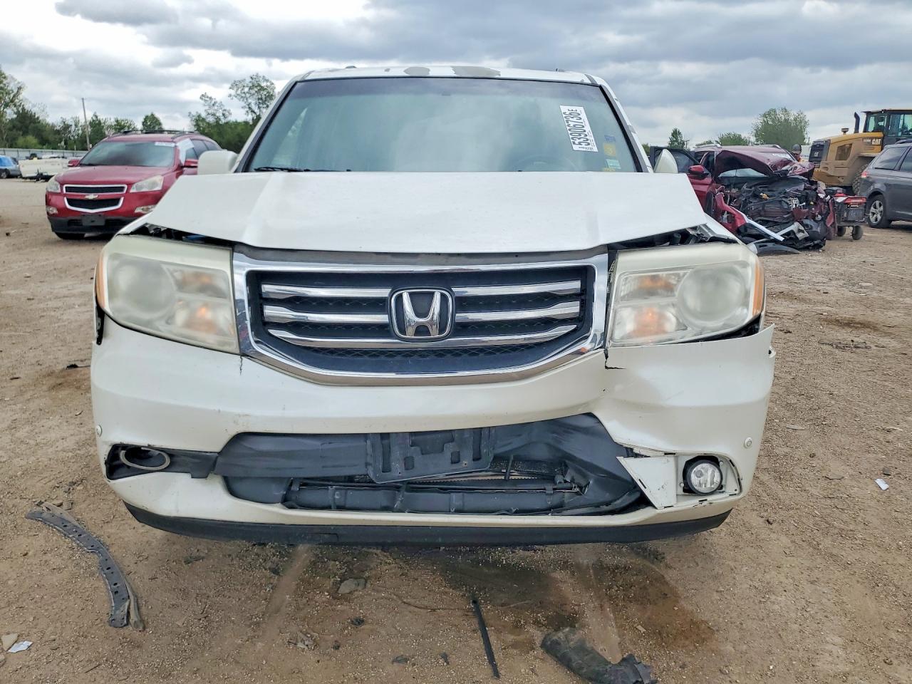 2012 Honda Pilot Touring Белый vin: 5FNYF4H91CB061374