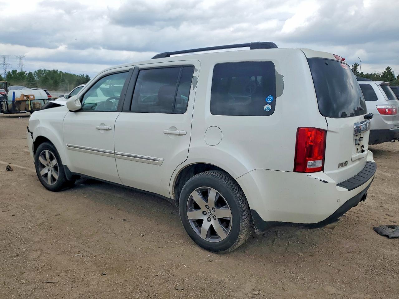 2012 Honda Pilot Touring Белый vin: 5FNYF4H91CB061374