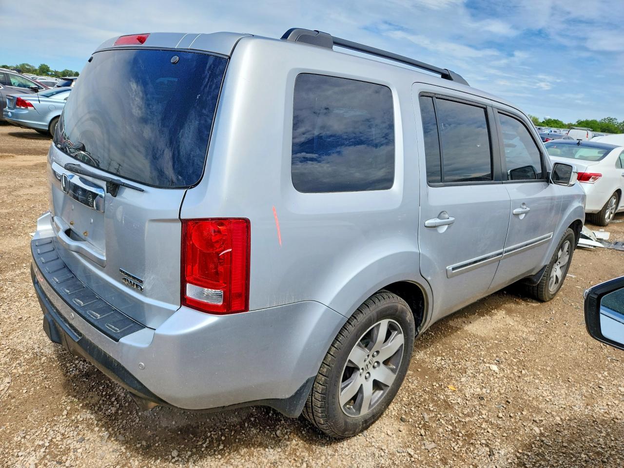 2012 Honda Pilot Touring Серебряный vin: 5FNYF4H91CB066817