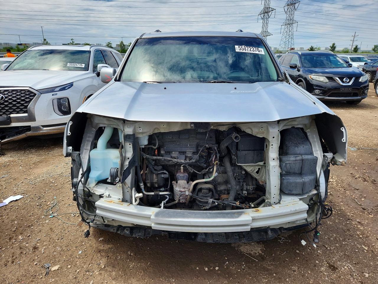 2012 Honda Pilot Touring Серебряный vin: 5FNYF4H91CB066817