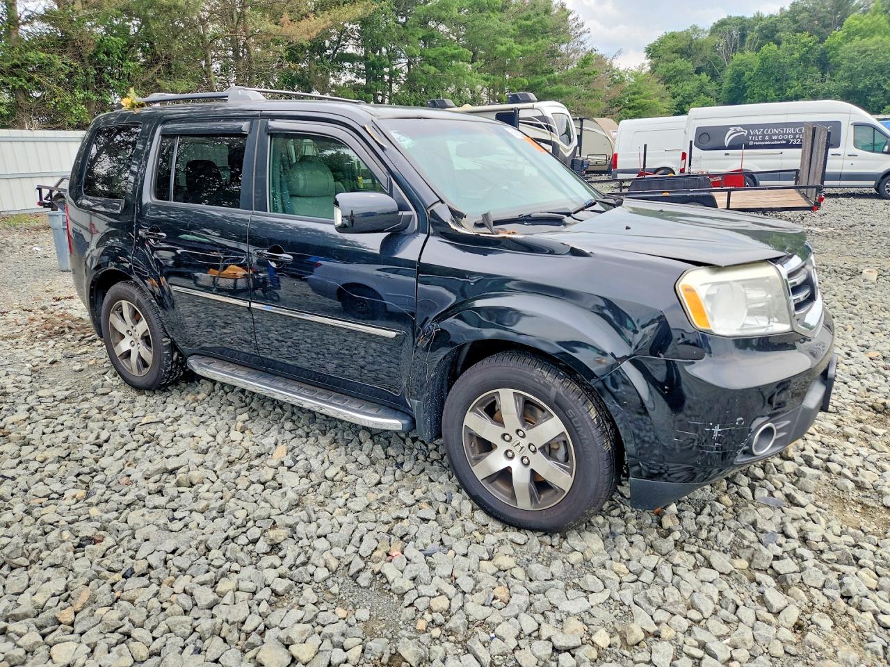 2013 Honda Pilot Touring Black vin: 5FNYF4H91DB017313