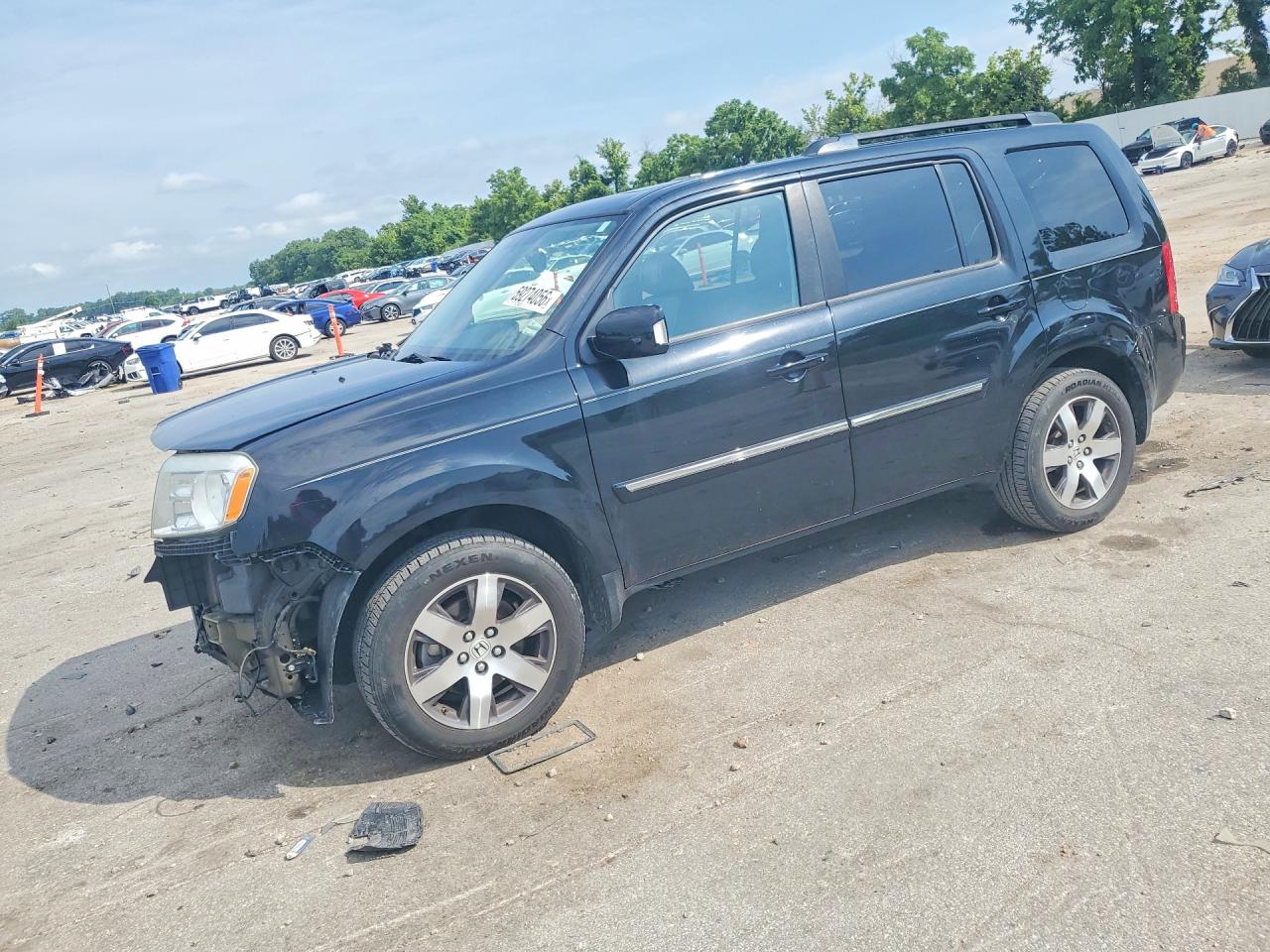 2013 Honda Pilot Touring Black vin: 5FNYF4H91DB018722