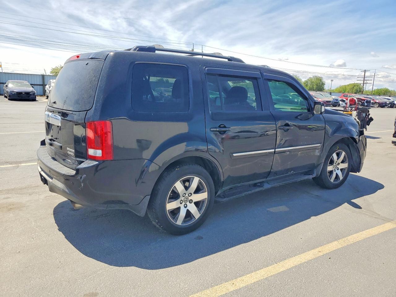 2013 Honda Pilot Touring Black vin: 5FNYF4H91DB020082