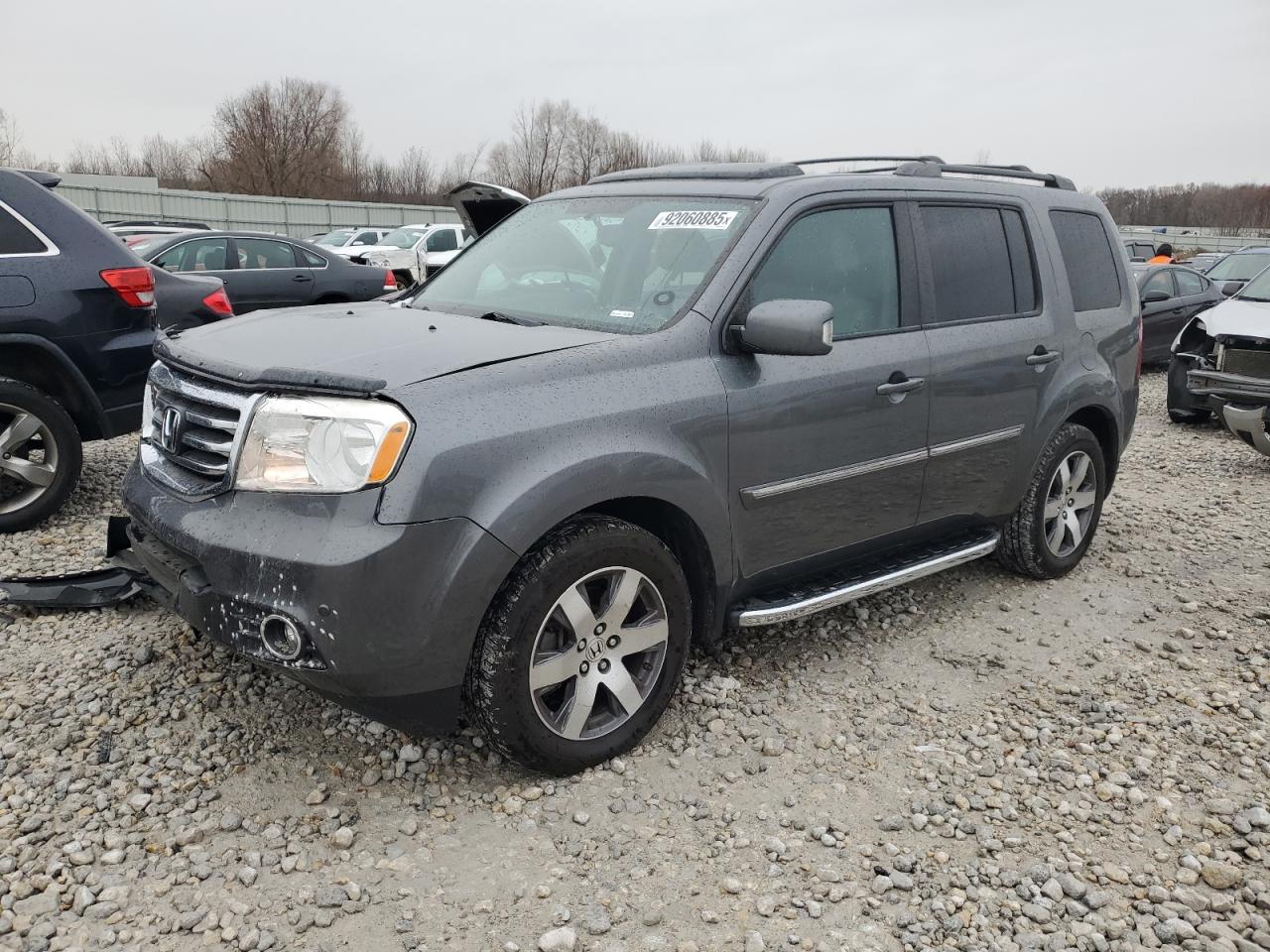 2013 Honda Pilot Touring Gray vin: 5FNYF4H91DB073929