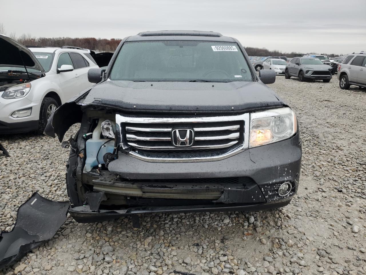 2013 Honda Pilot Touring Gray vin: 5FNYF4H91DB073929
