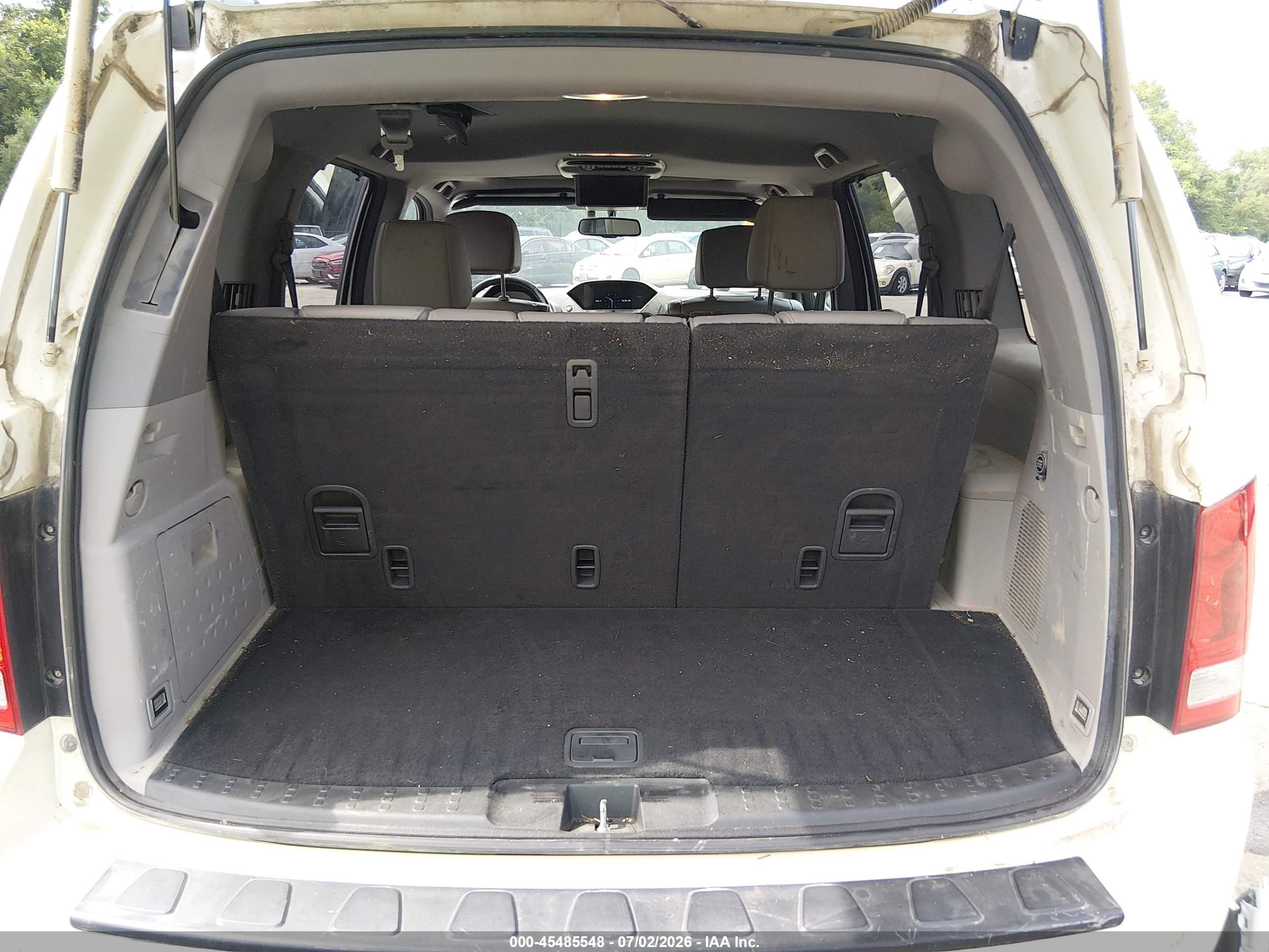 2014 Honda Pilot Touring Белый vin: 5FNYF4H91EB003039