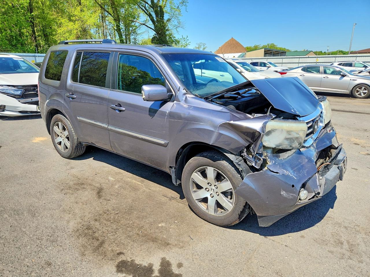 2015 Honda Pilot Touring Gray vin: 5FNYF4H91FB024667
