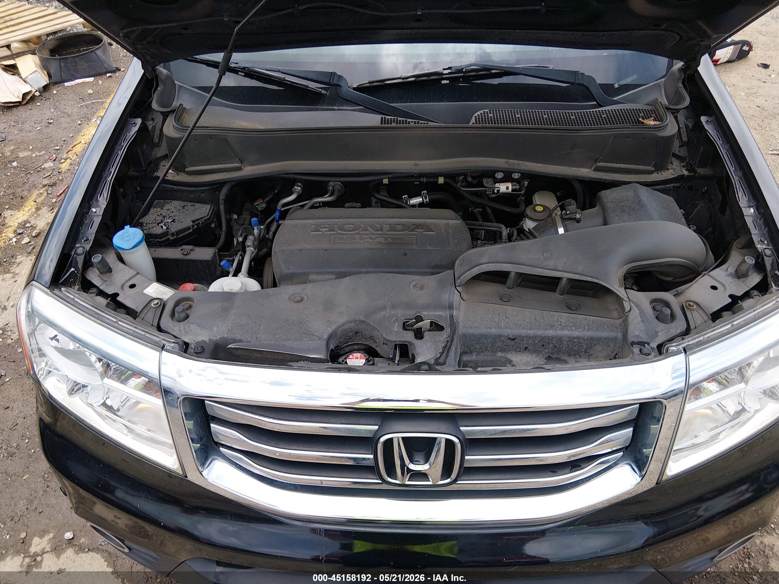 2015 Honda Pilot Touring Black vin: 5FNYF4H91FB028671