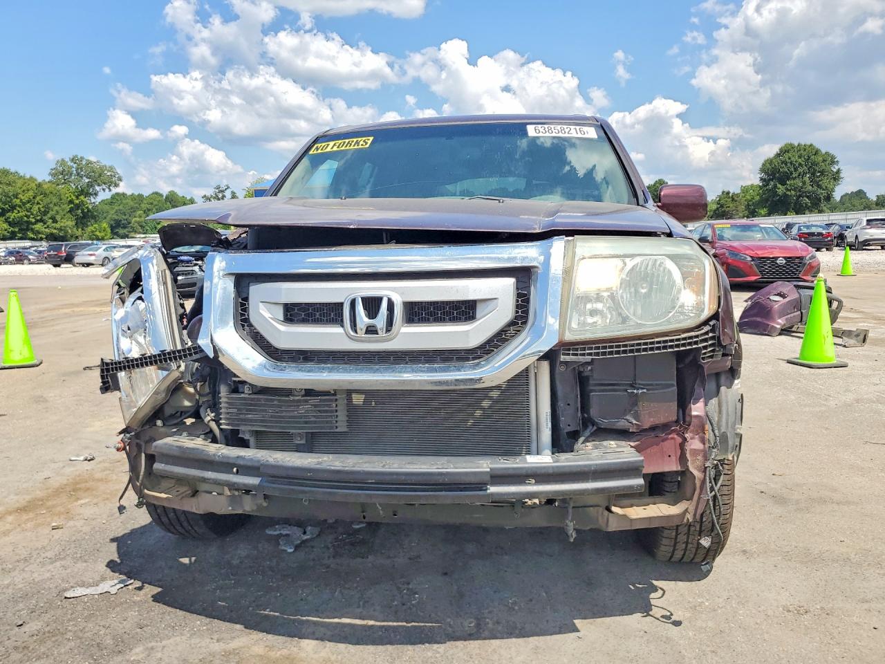 2010 Honda Pilot Touring Burgundy vin: 5FNYF4H92AB013590