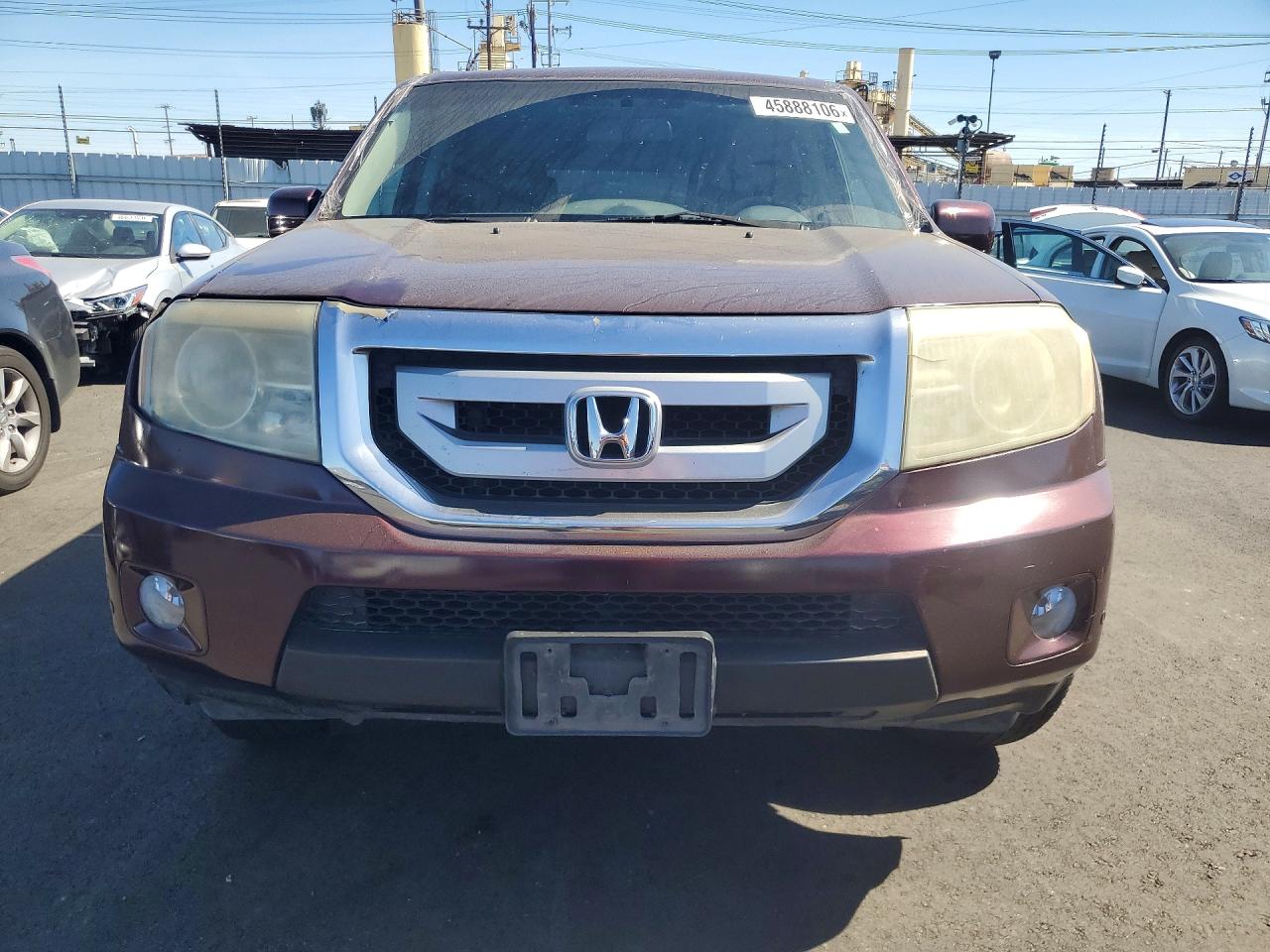 2011 Honda Pilot Touring Burgundy vin: 5FNYF4H92BB031315