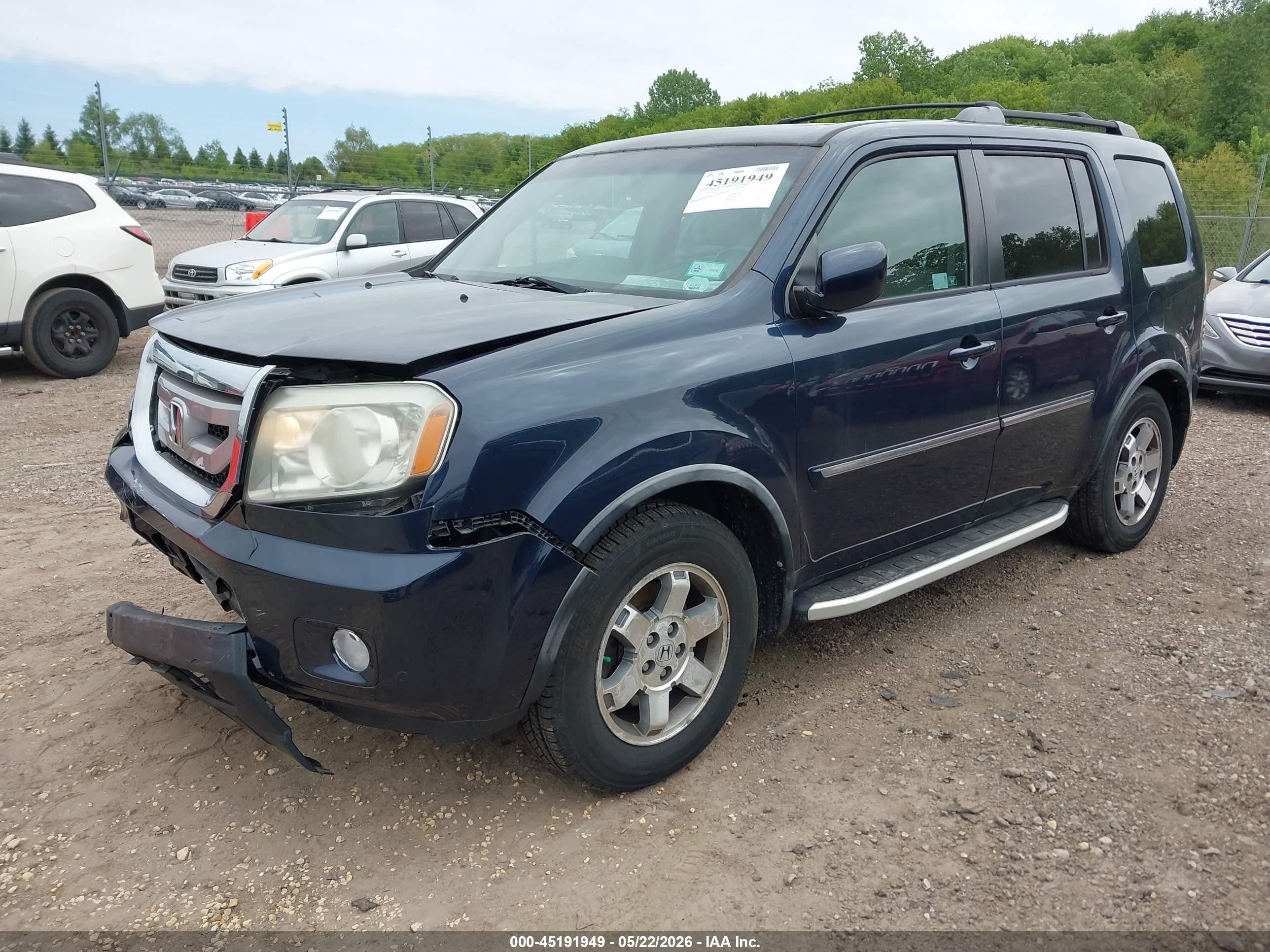 2011 Honda Pilot Touring Navy vin: 5FNYF4H92BB037700