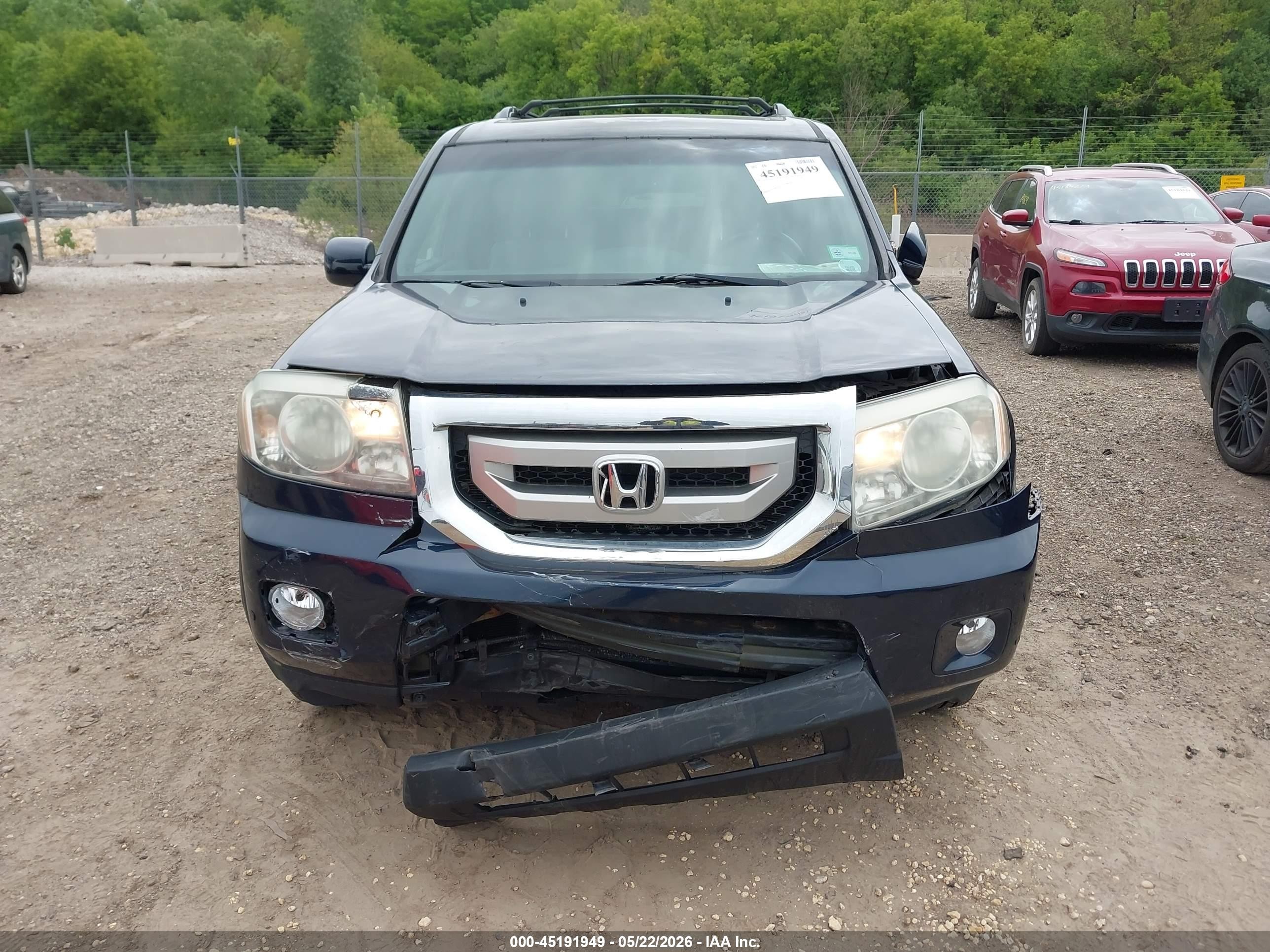 2011 Honda Pilot Touring Navy vin: 5FNYF4H92BB037700
