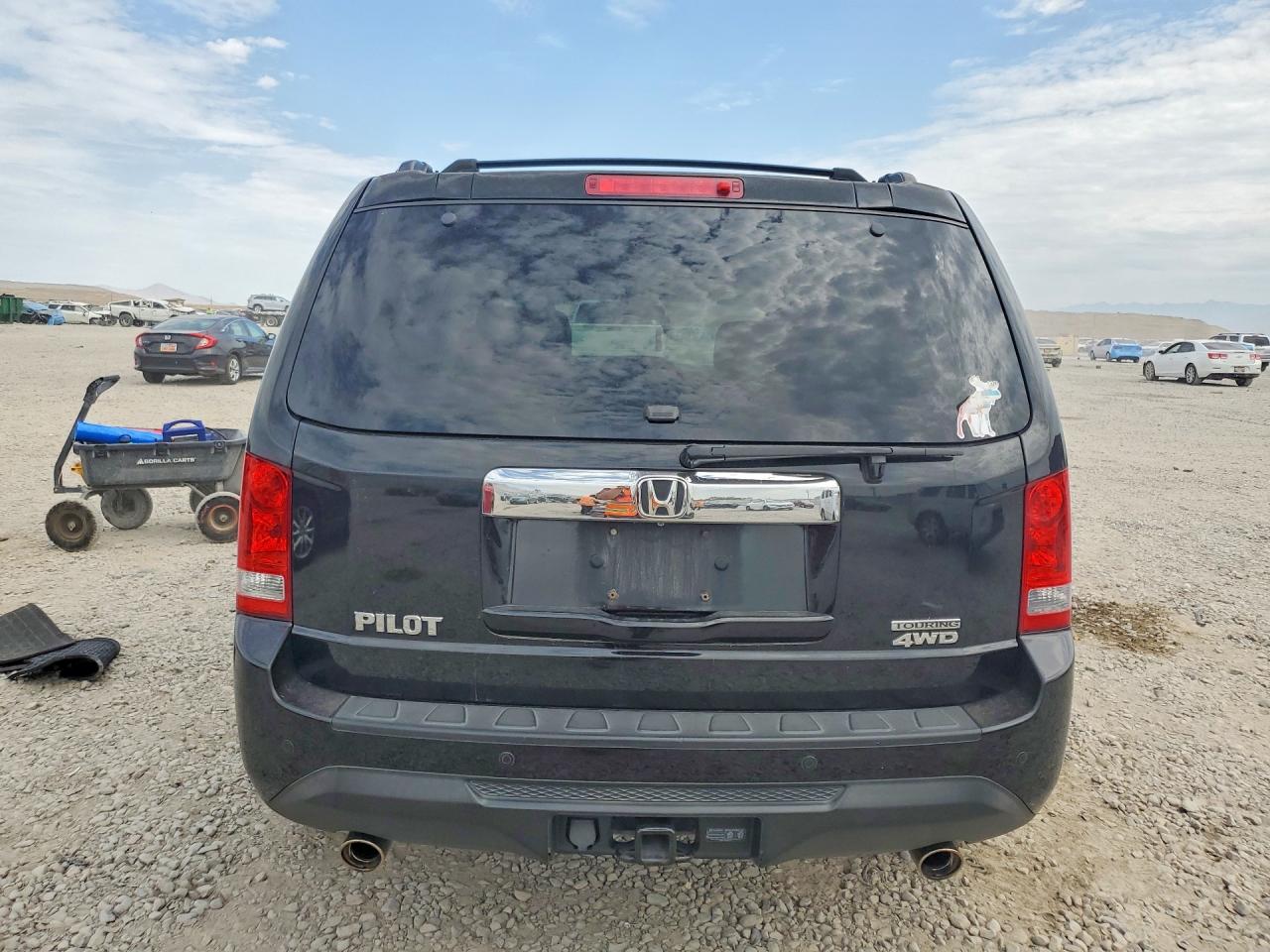 2013 Honda Pilot Touring Black vin: 5FNYF4H92DB013559